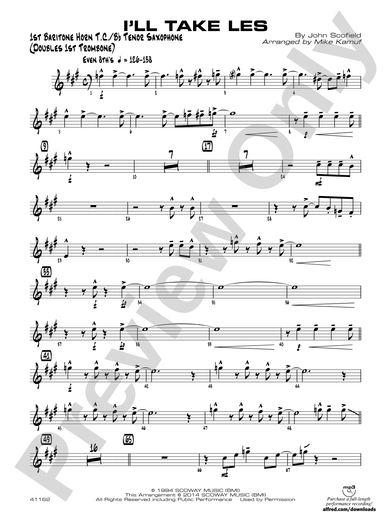 I'll Take Les: Baritone T.C.