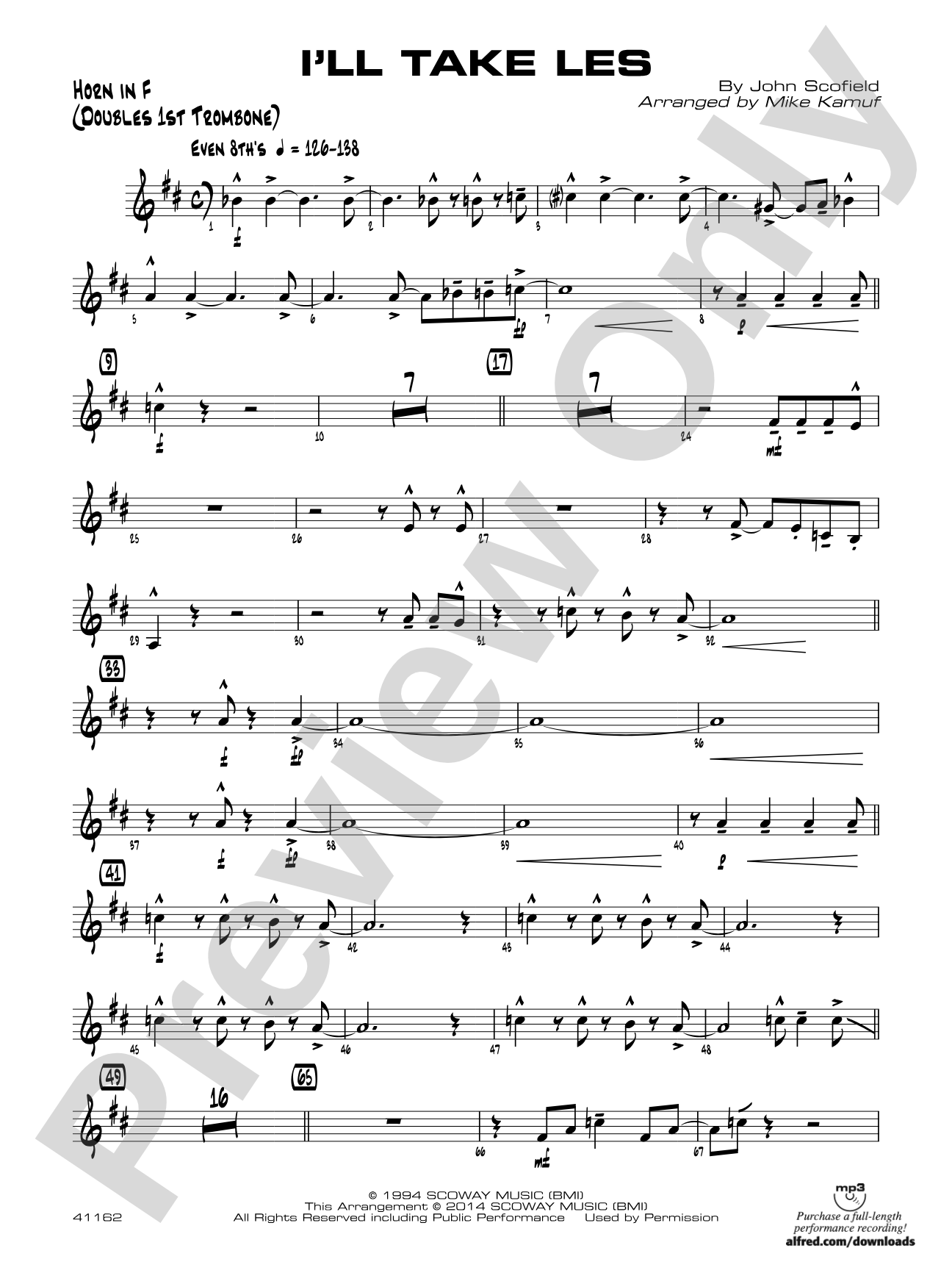 I'll Take Les: 1st F Horn