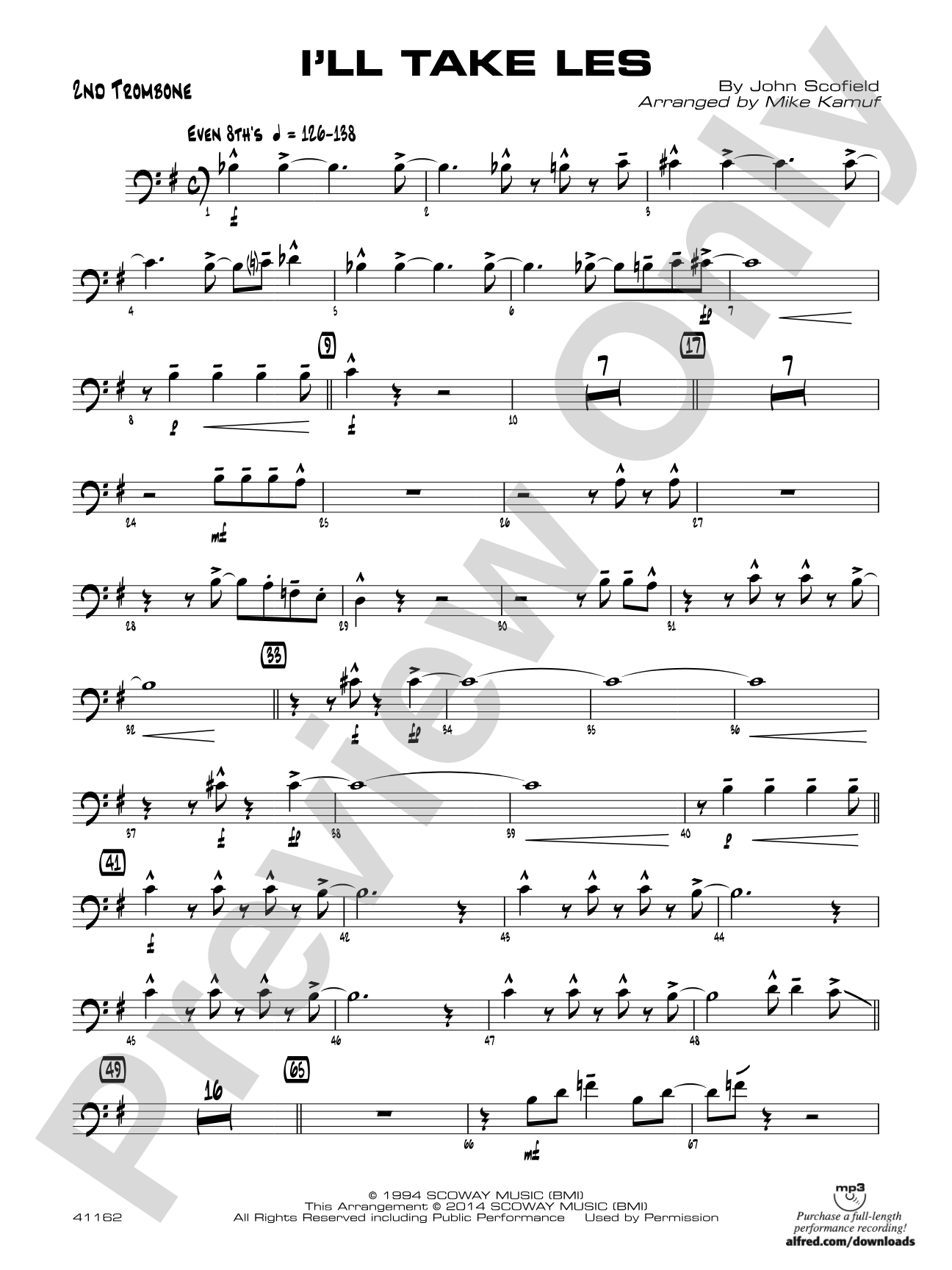 I'll Take Les: 2nd Trombone