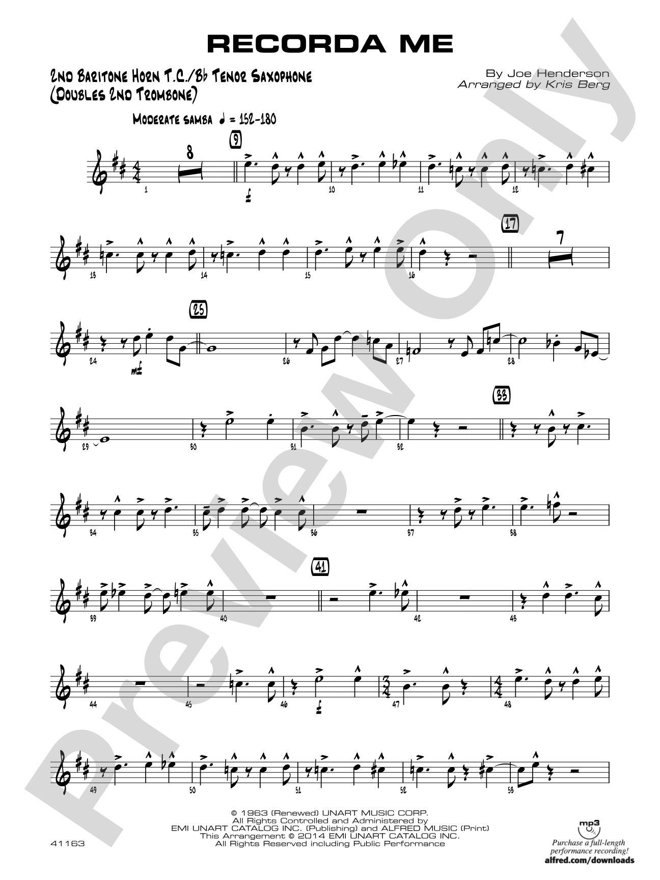 Recorda me: 2nd Baritone T.C.