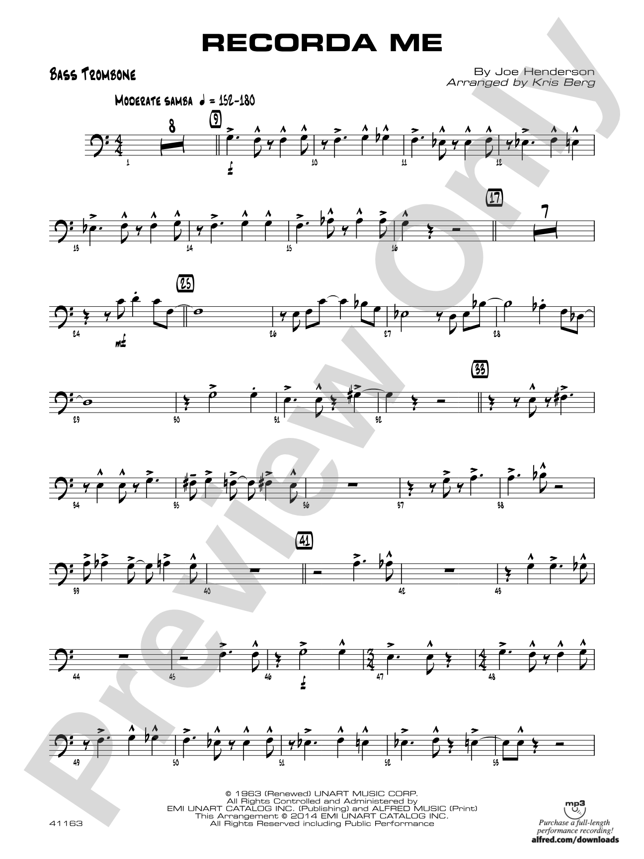 Recorda me: Bass Trombone