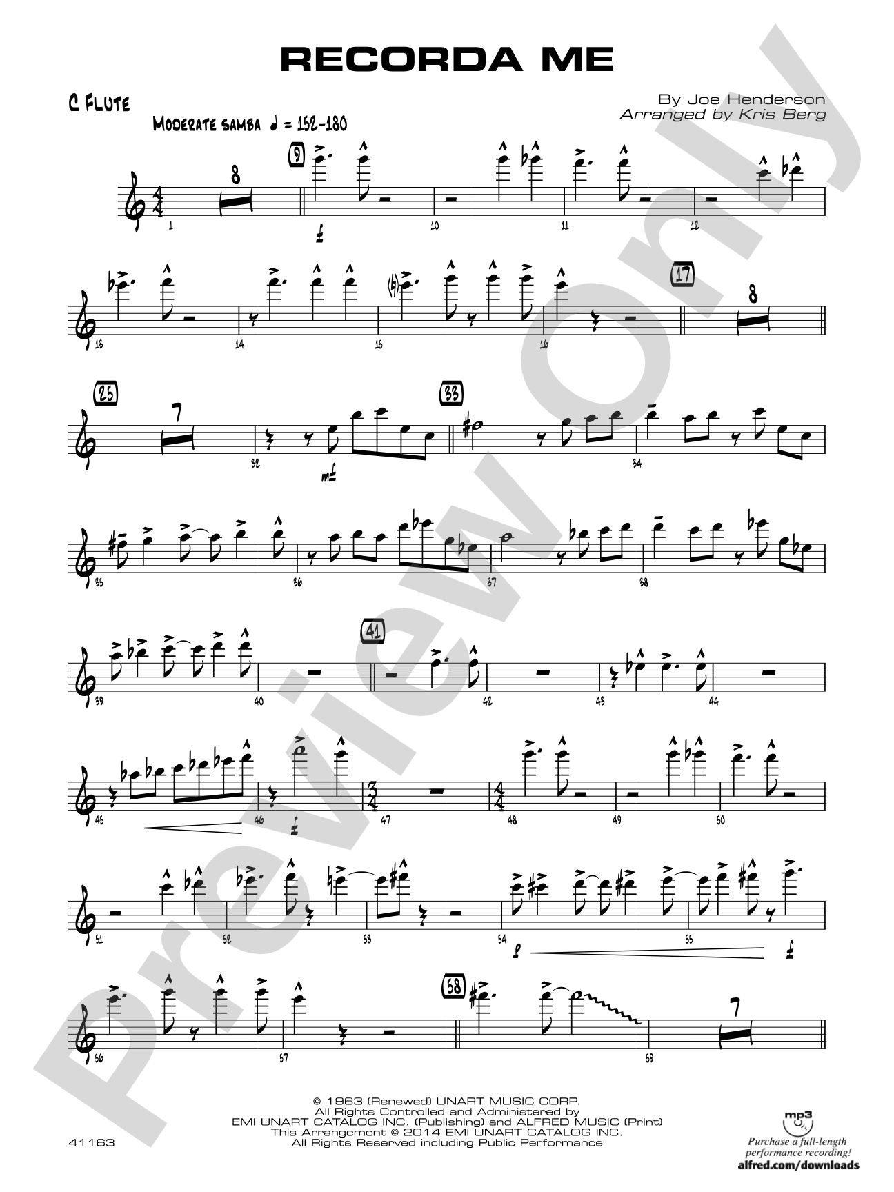 Recorda me: Flute