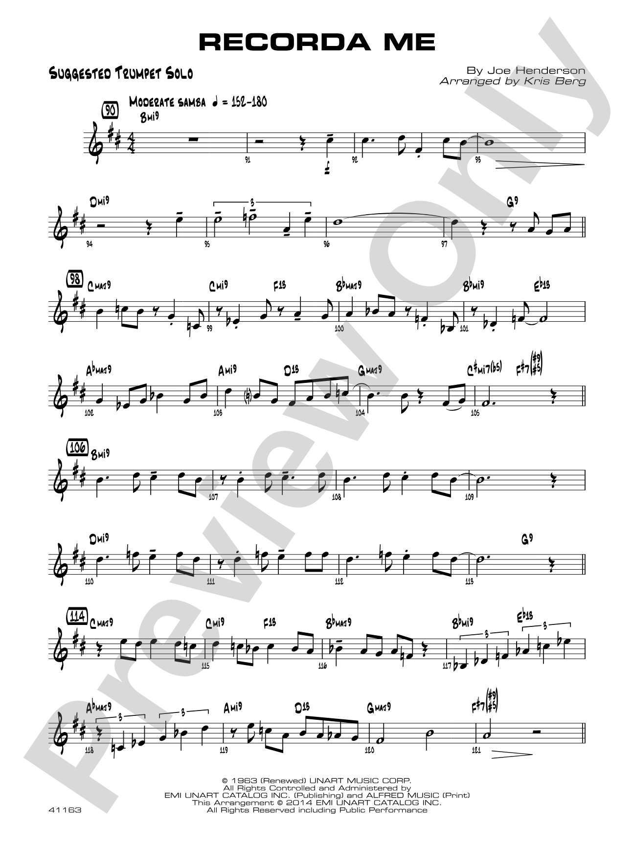 Recorda me: Solo Bb Tenor Sax
