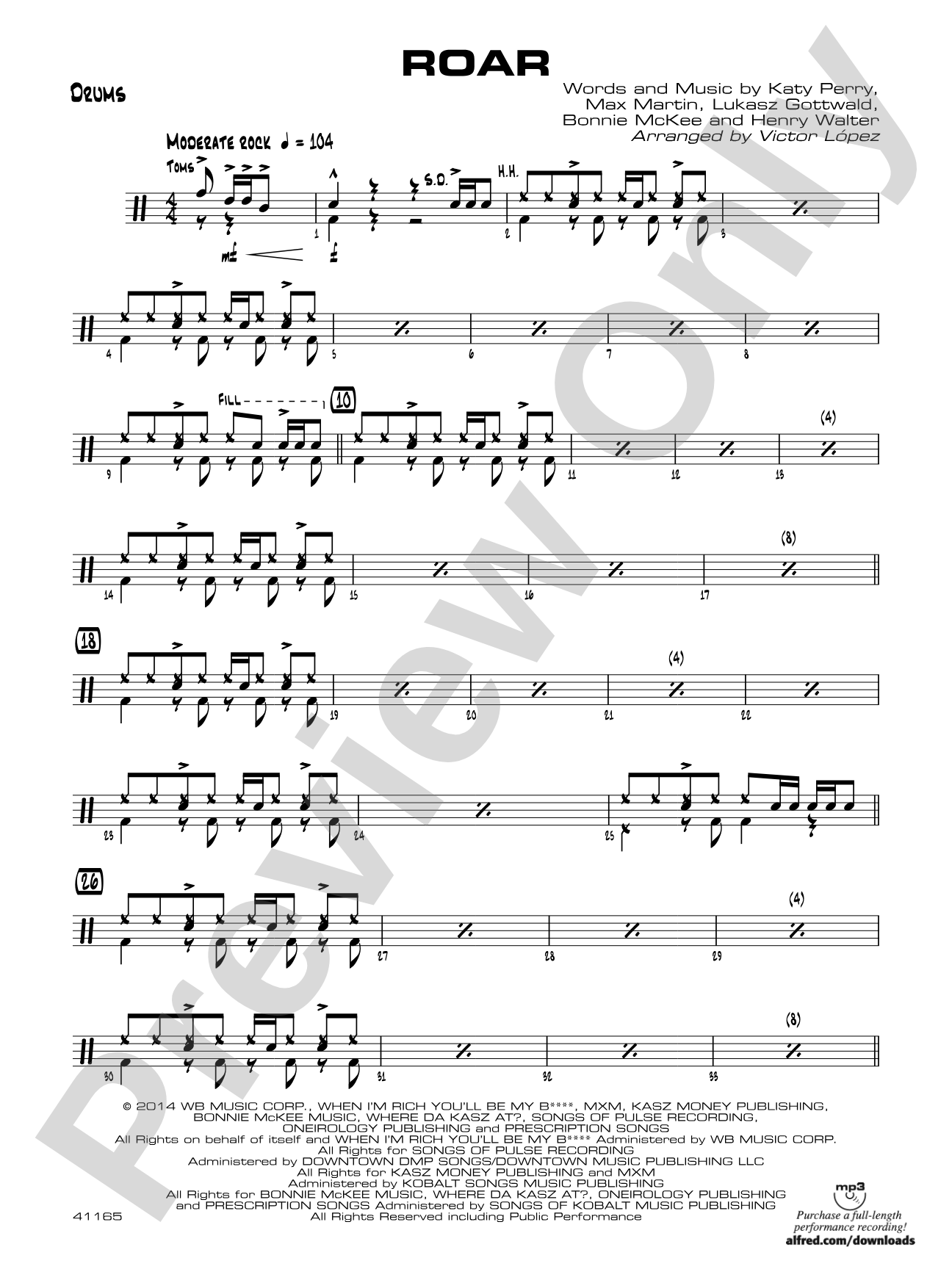 Roar: Drums