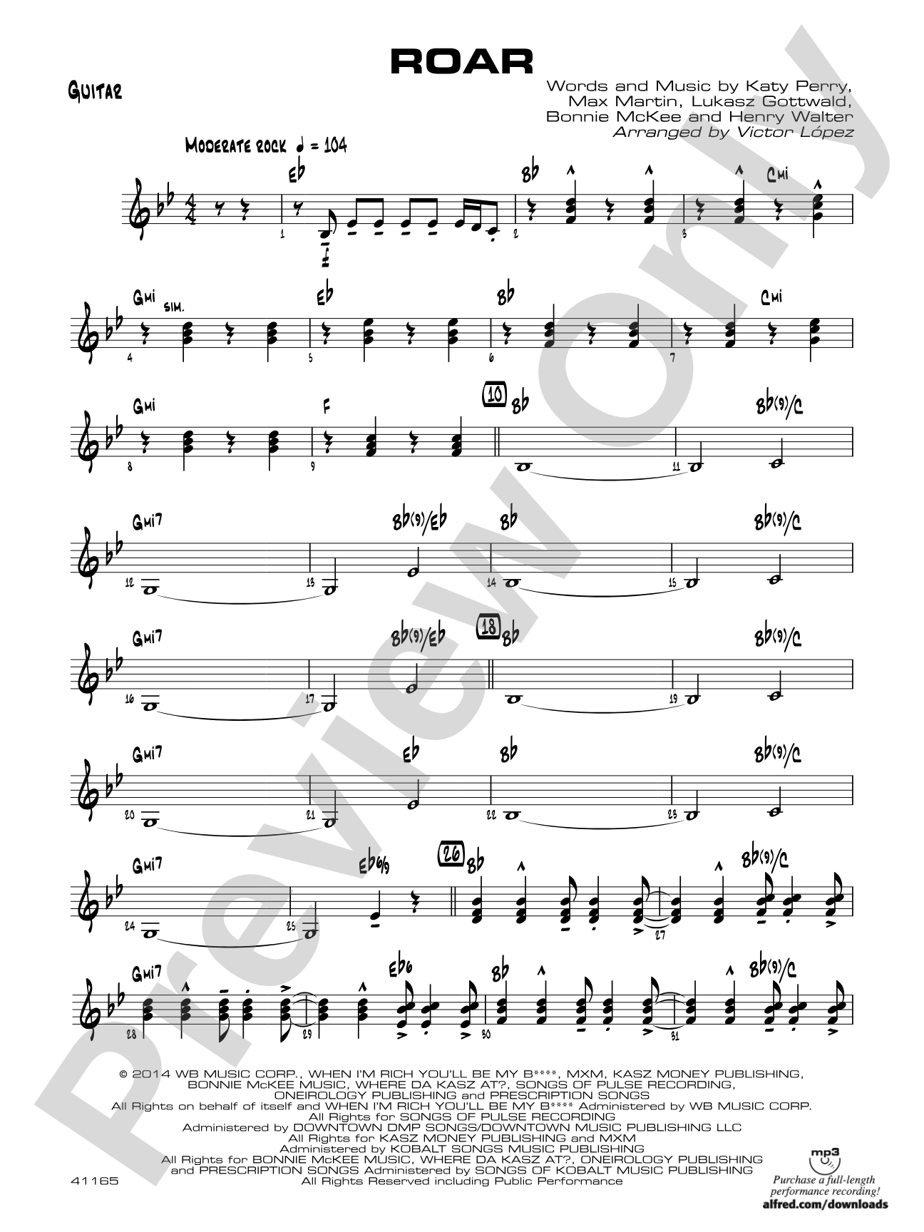 Roar: Guitar