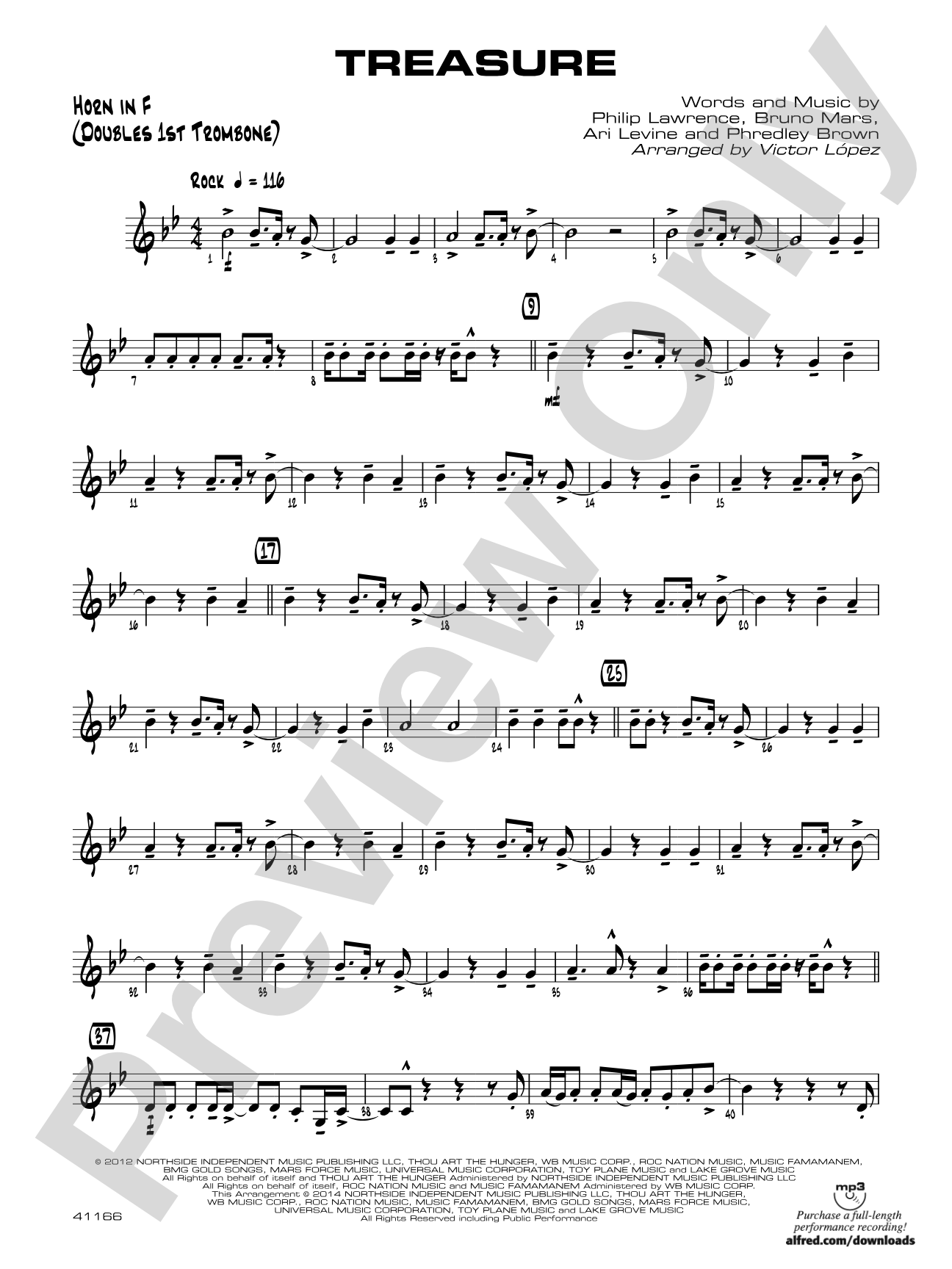 Treasure: 1st F Horn