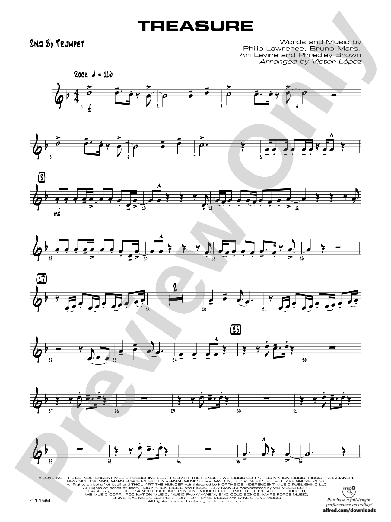 Treasure: 2nd B-flat Trumpet