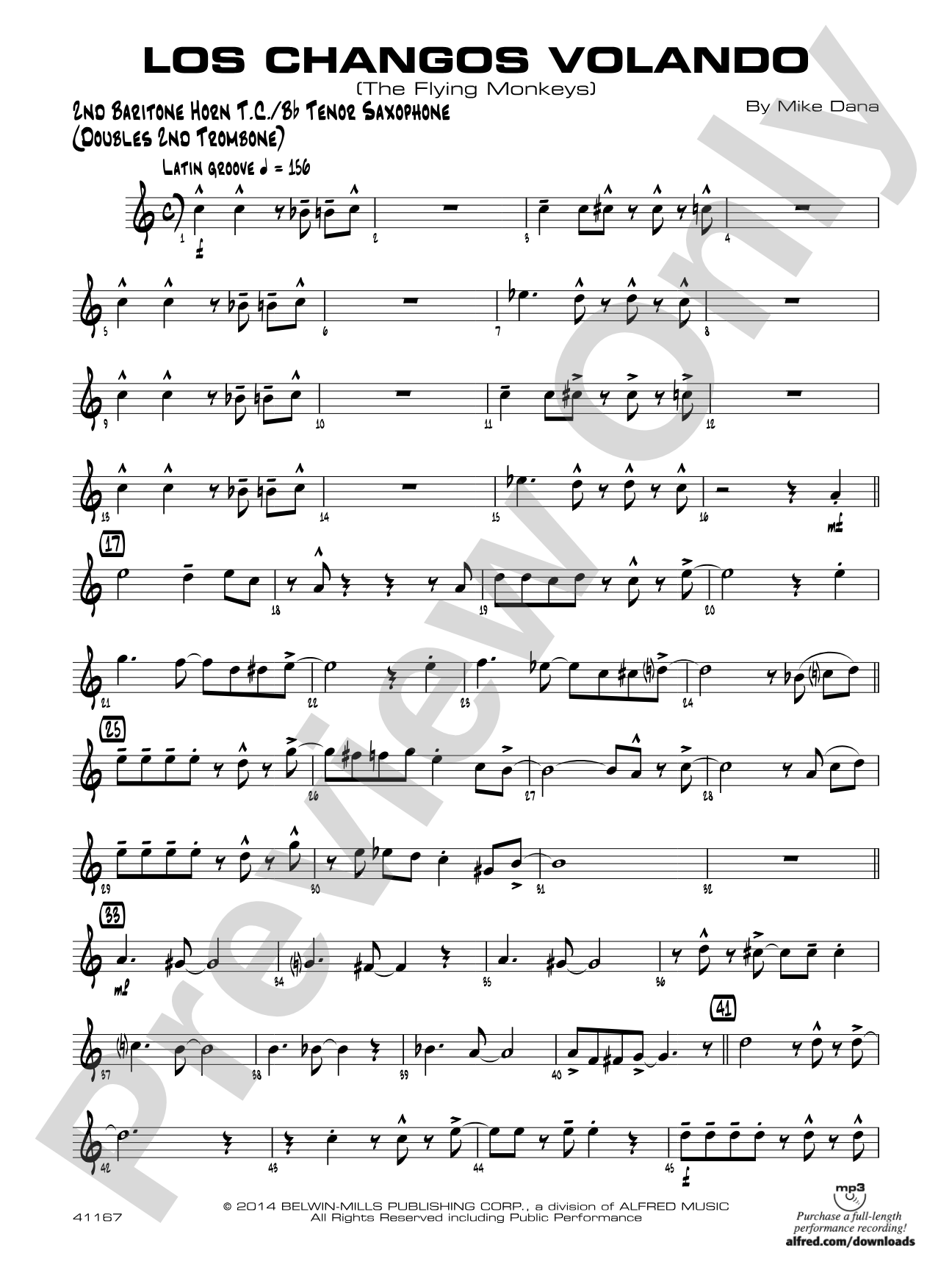 Los changos volando: 2nd Baritone T.C.