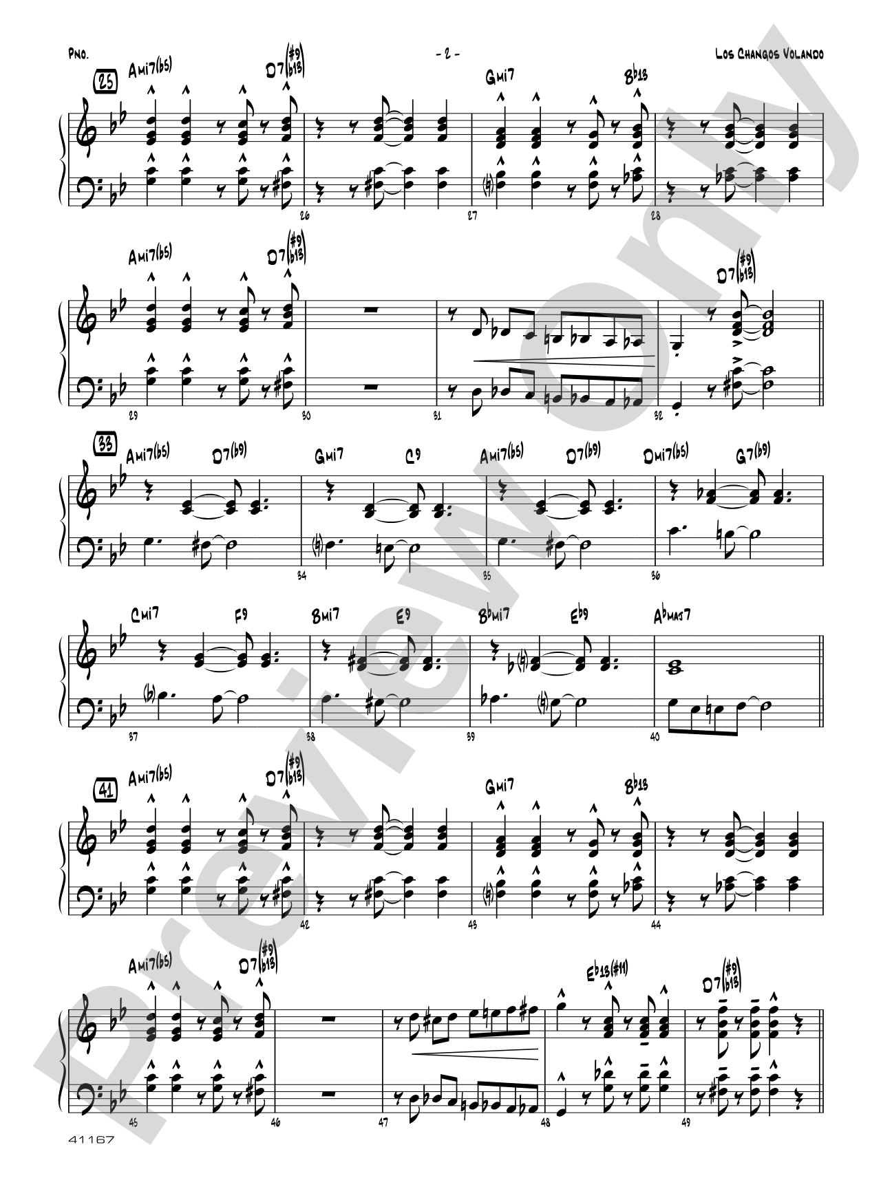 Los changos volando: Piano Accompaniment