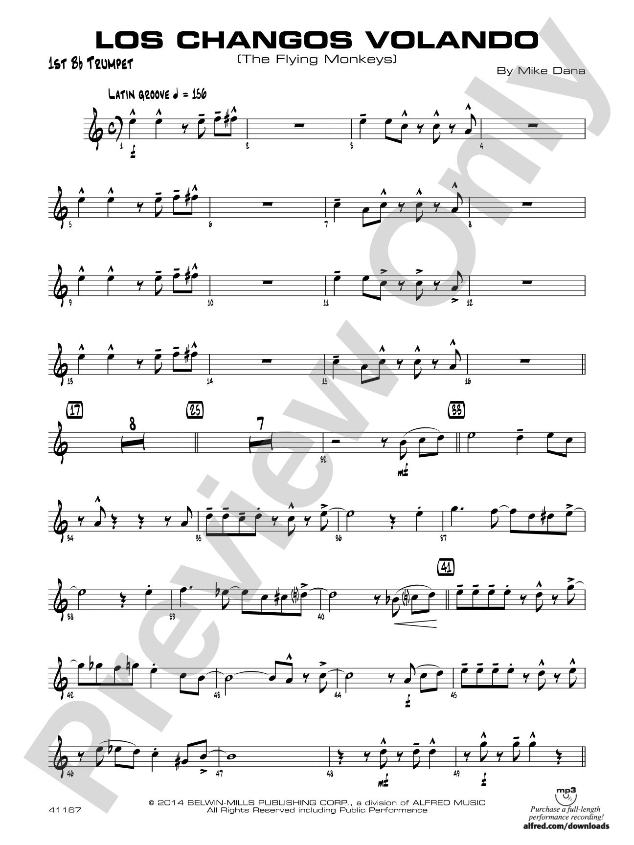 Los changos volando: 1st B-flat Trumpet