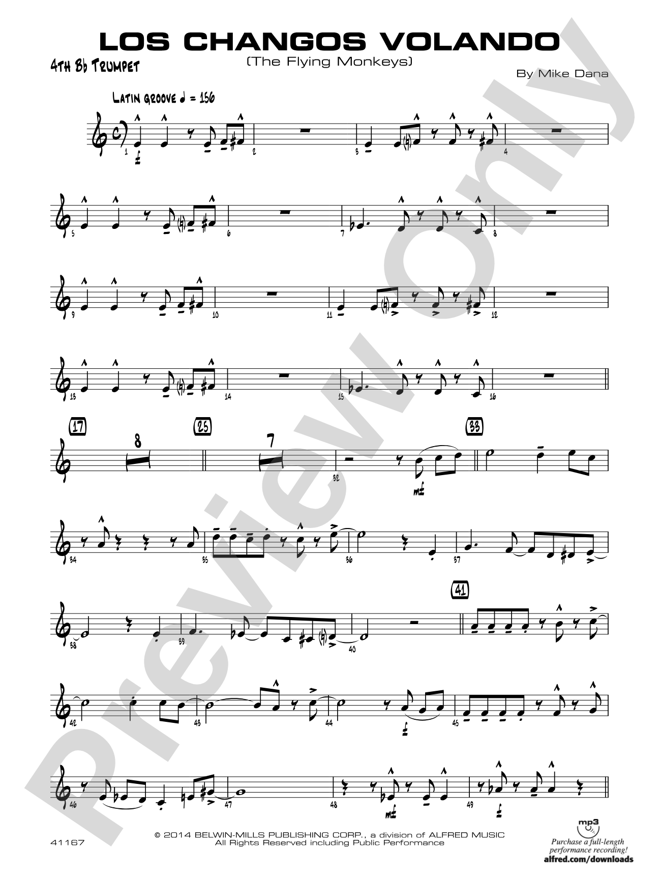 Los changos volando: 4th B-flat Trumpet