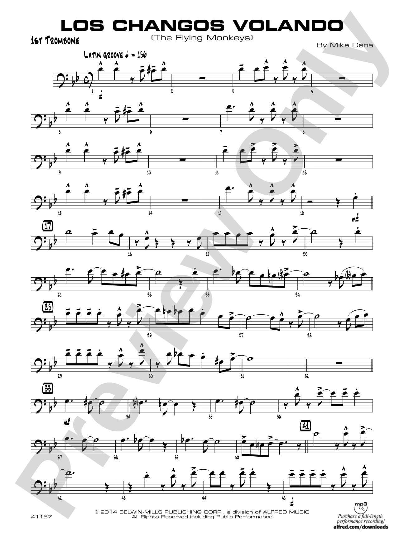 Los changos volando: 1st Trombone