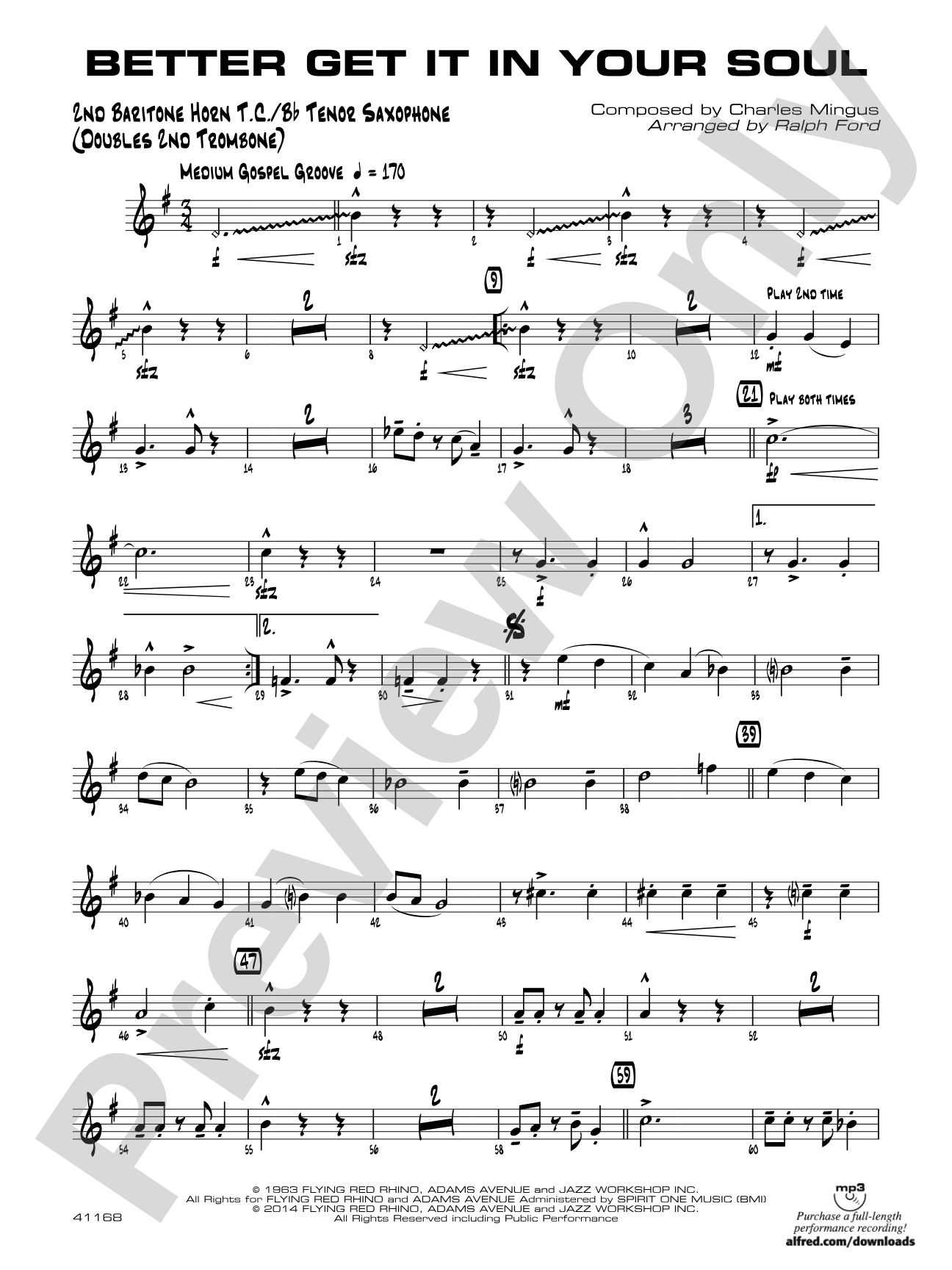Better Get It in Your Soul: 2nd Baritone T.C.