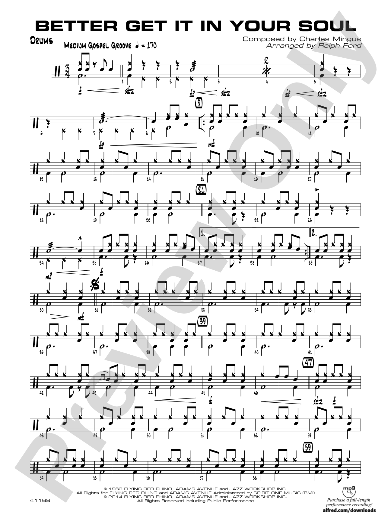Better Get It in Your Soul: Drums