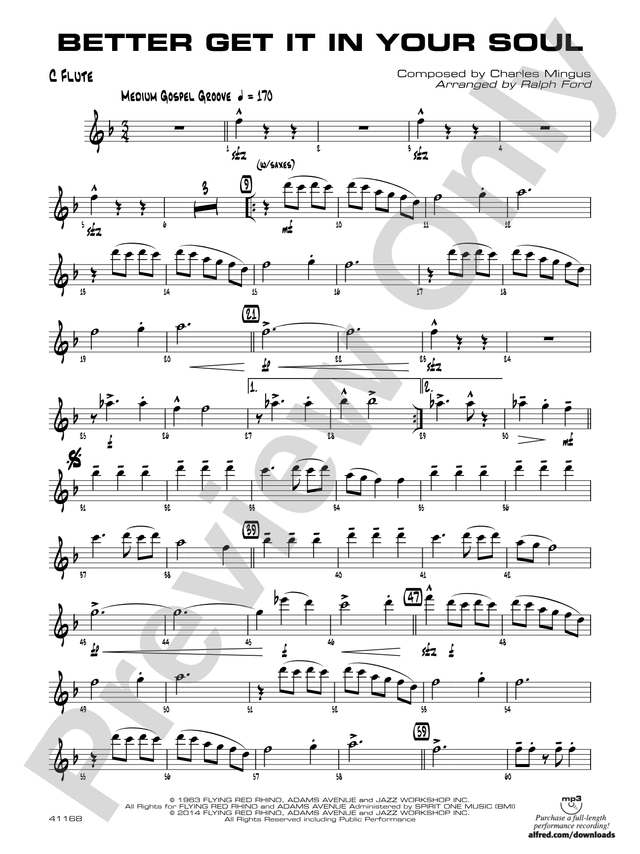 Better Get It in Your Soul: Flute