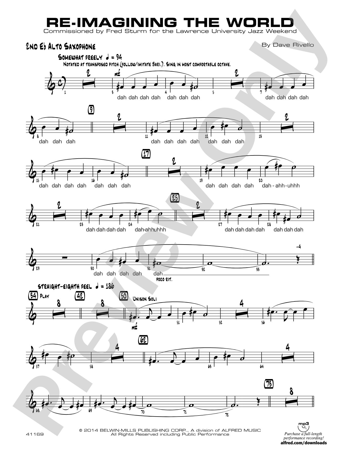 Re-Imagining the World: 2nd E-flat Alto Saxophone