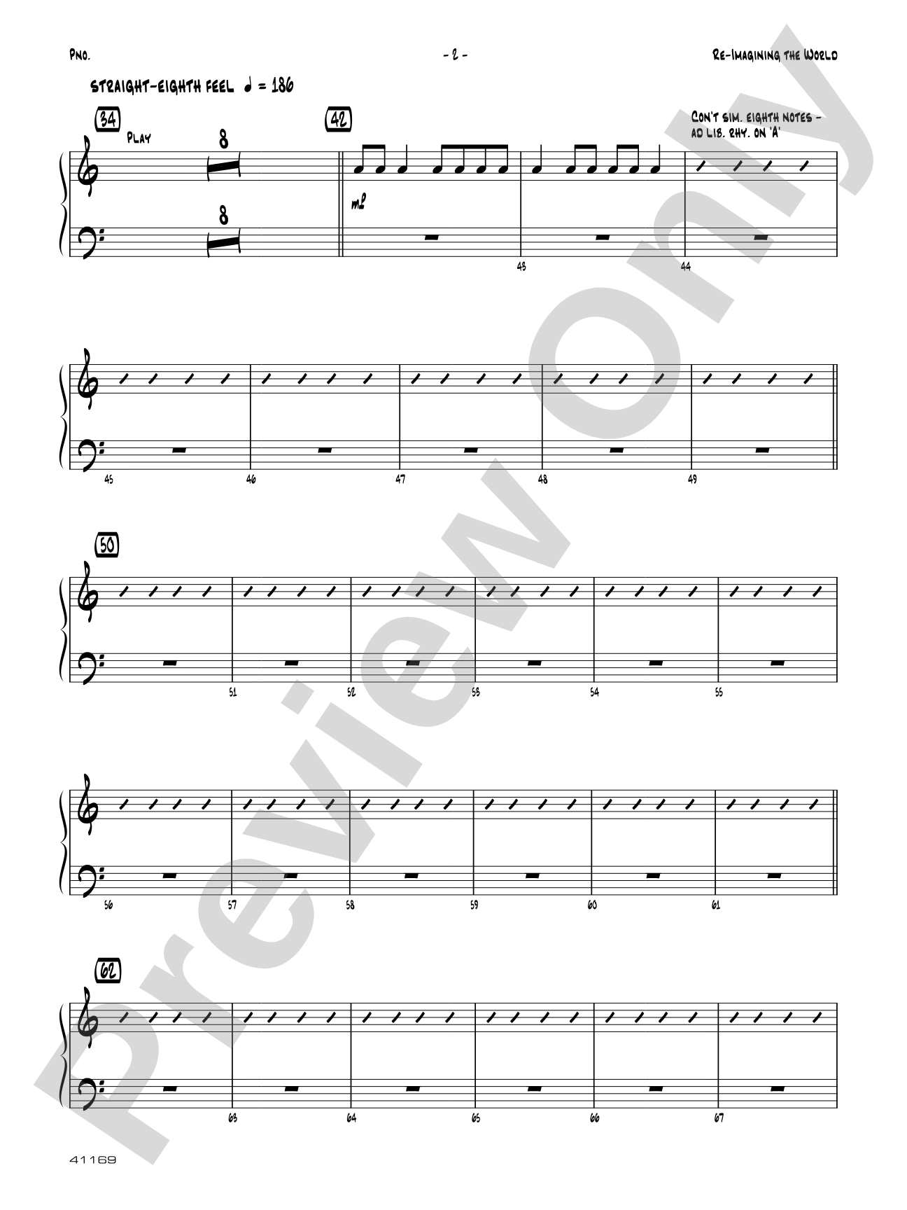 Re-Imagining the World: Piano Accompaniment