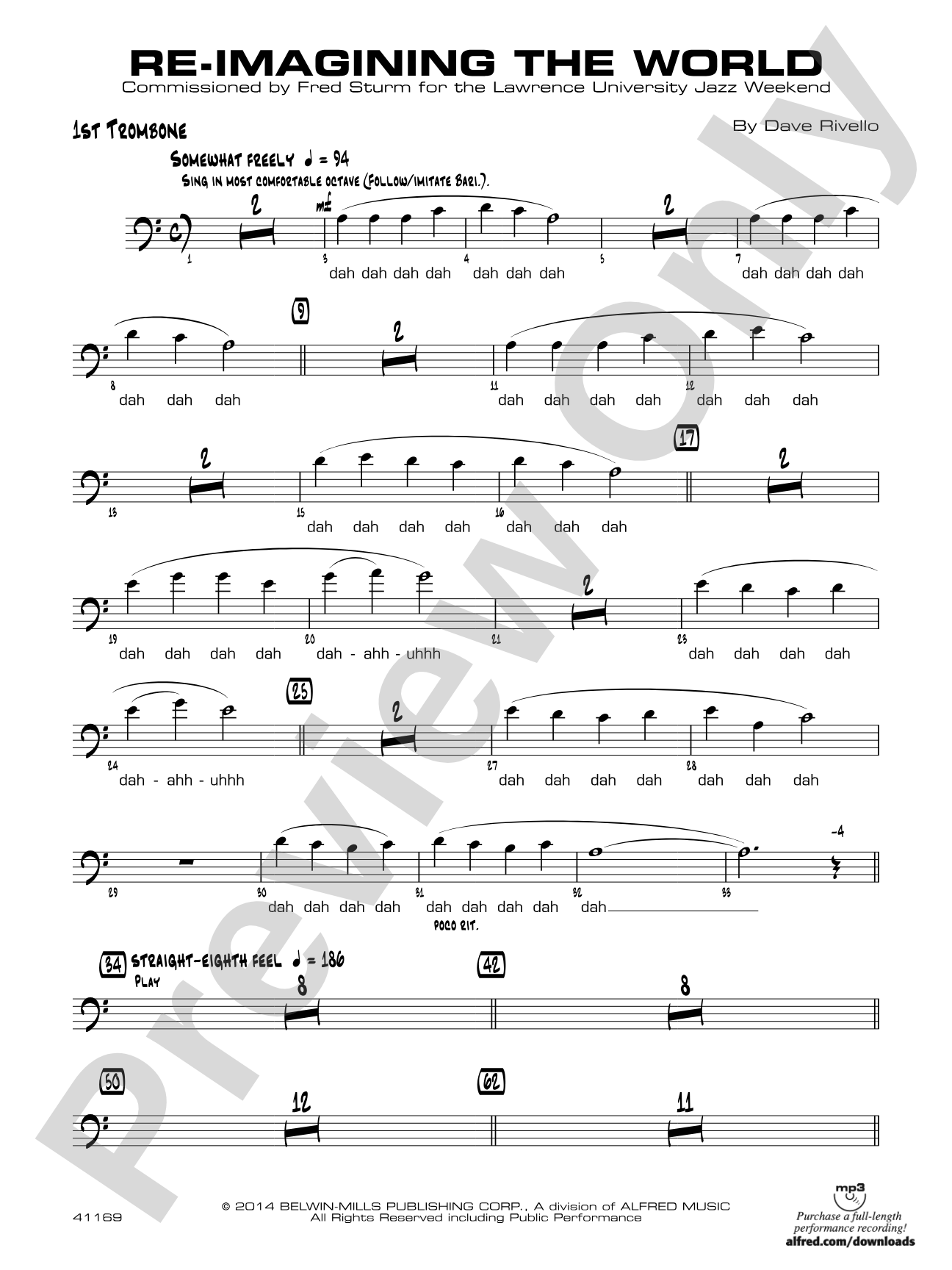 Re-Imagining the World: 1st Trombone