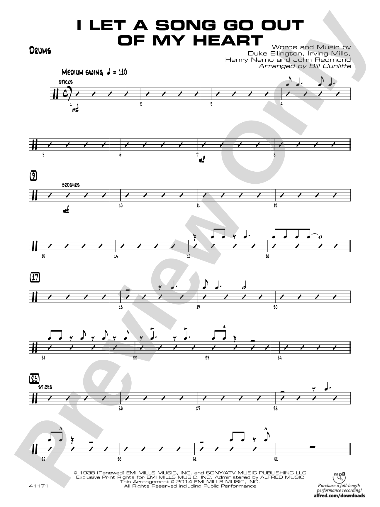 I Let a Song Go Out of My Head: Drums