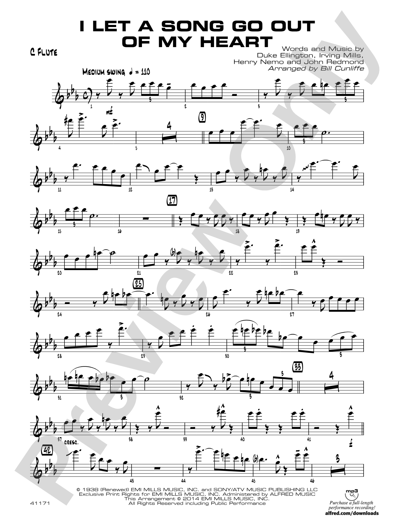 I Let a Song Go Out of My Head: Flute