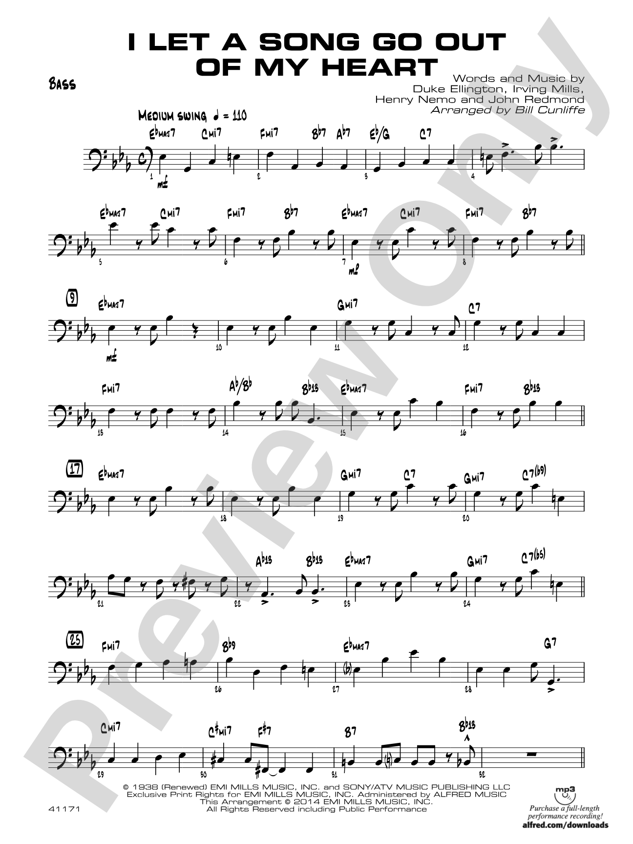 I Let a Song Go Out of My Head: String Bass