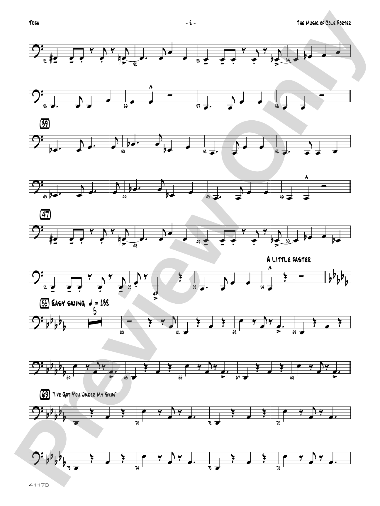 The Music of Cole Porter for Brass Quintet: Tuba
