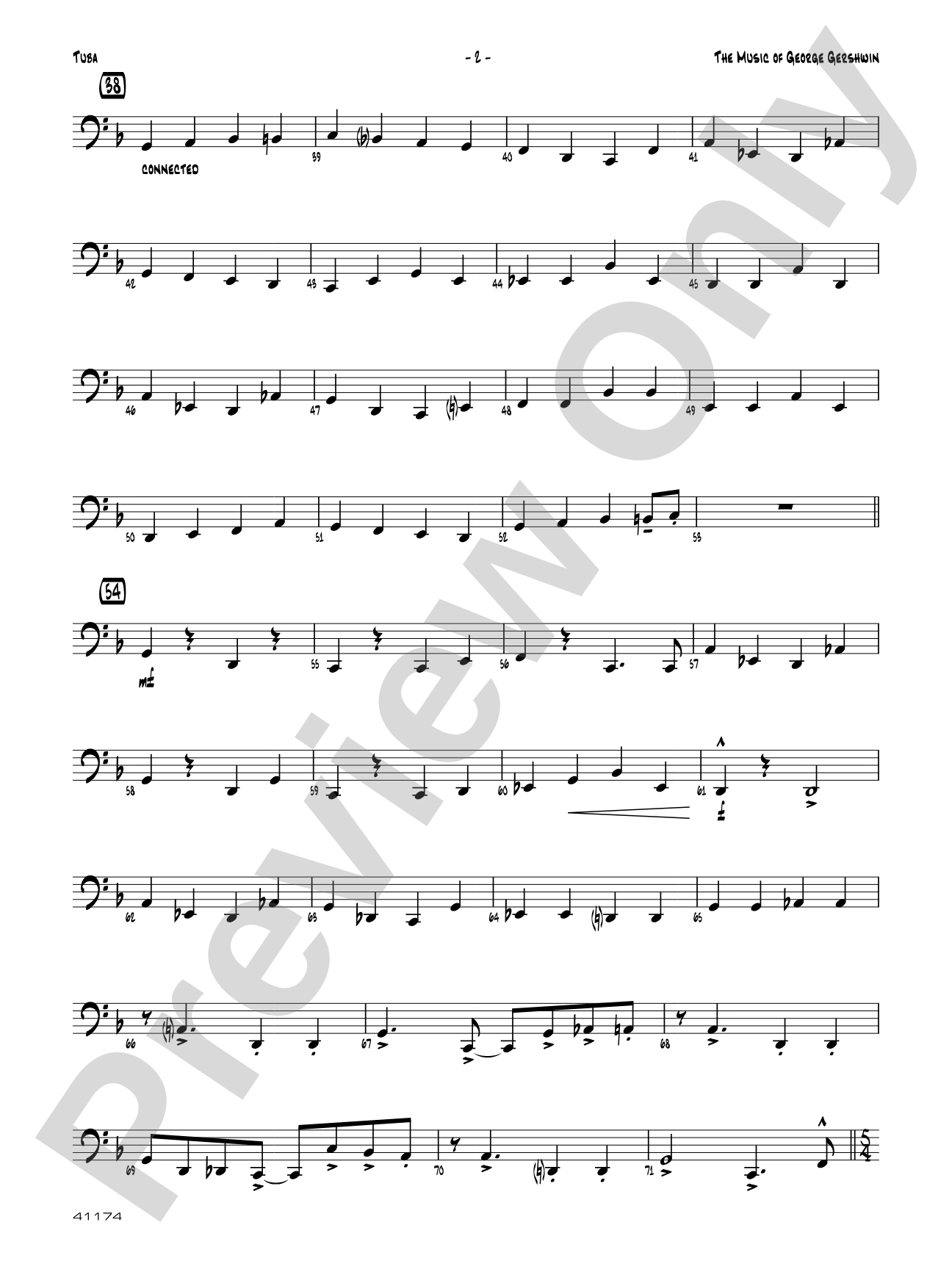 The Music of George Gershwin for Brass Quintet: Tuba
