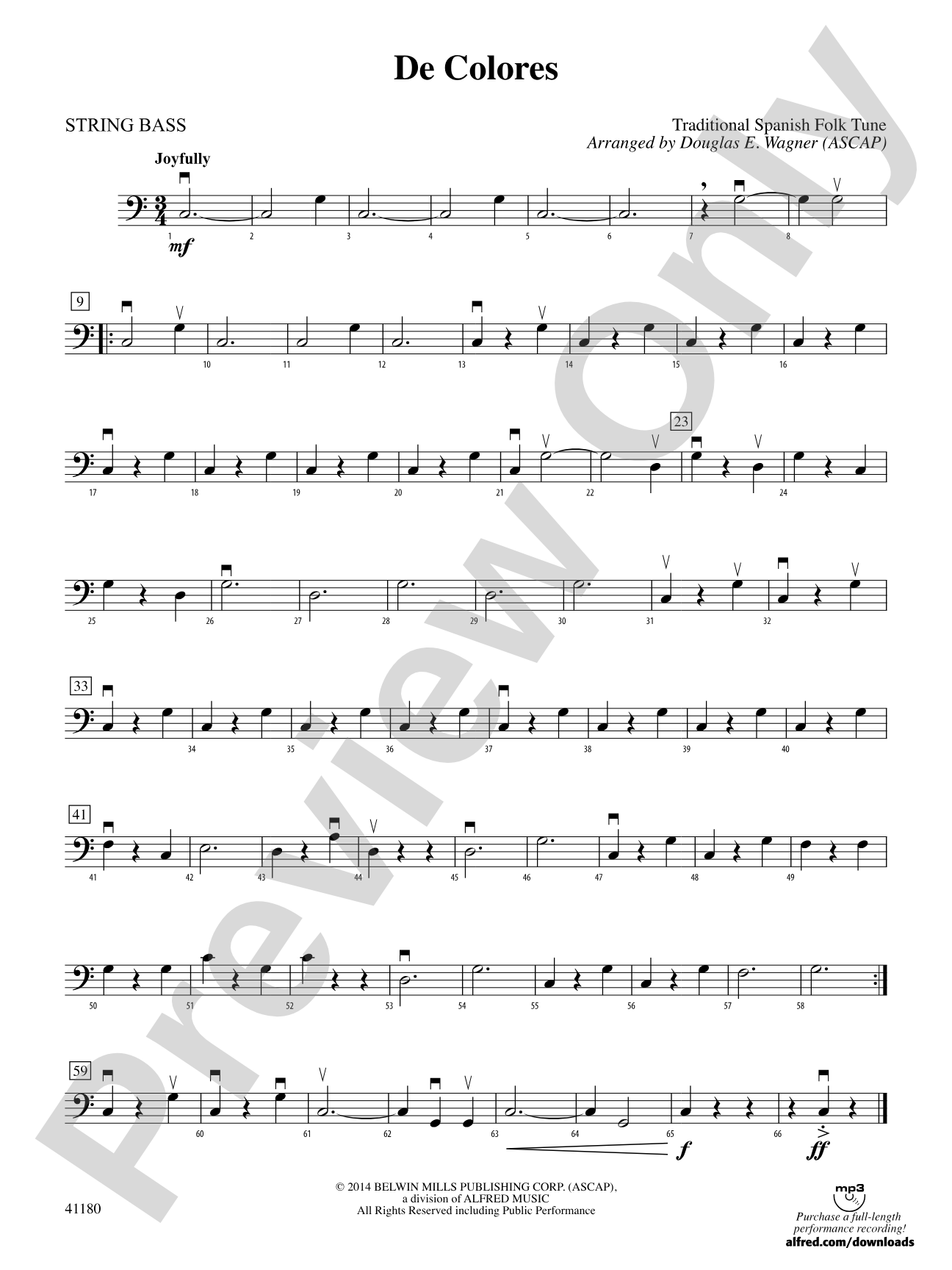 De Colores: String Bass