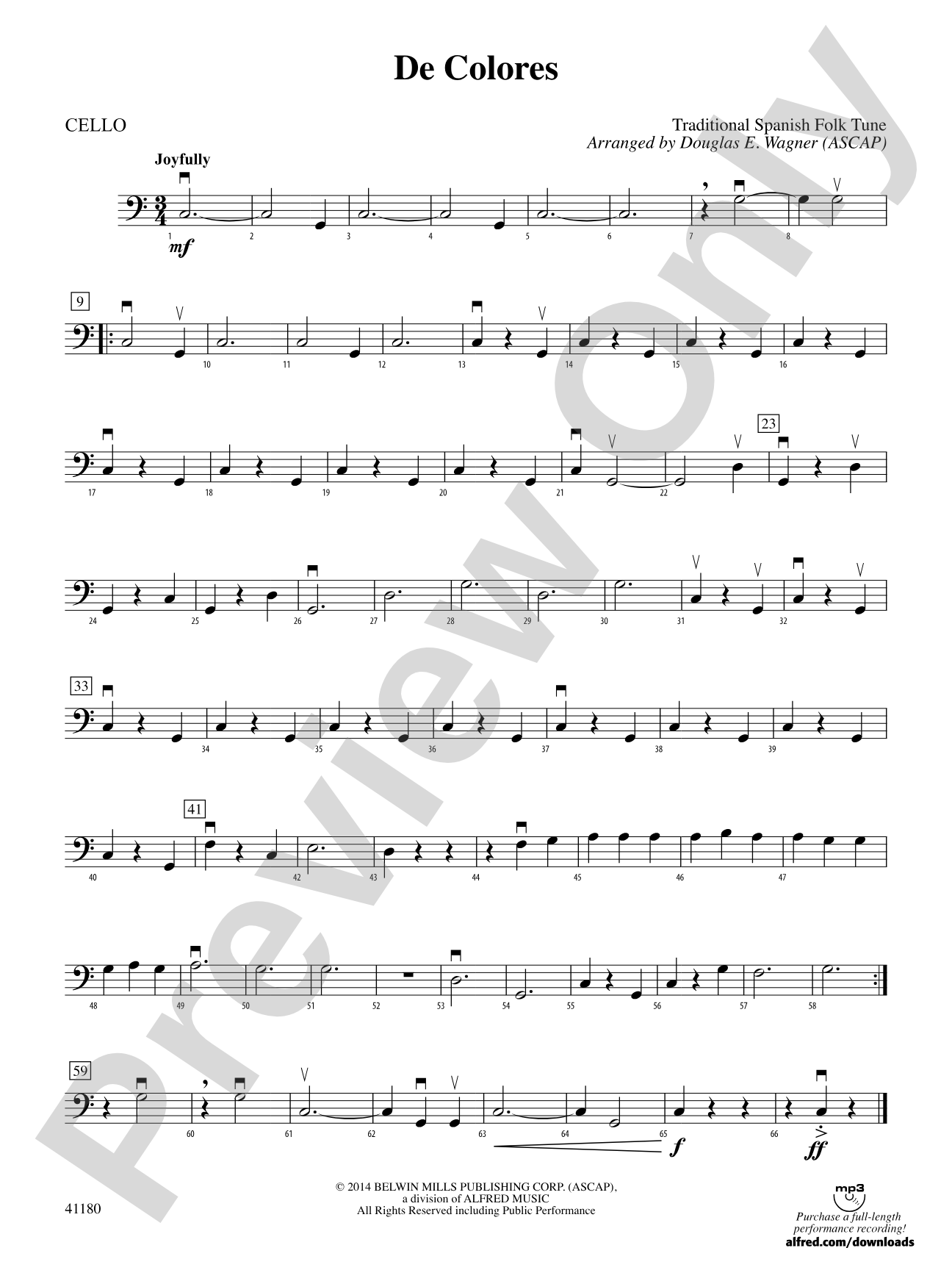 De Colores: Cello