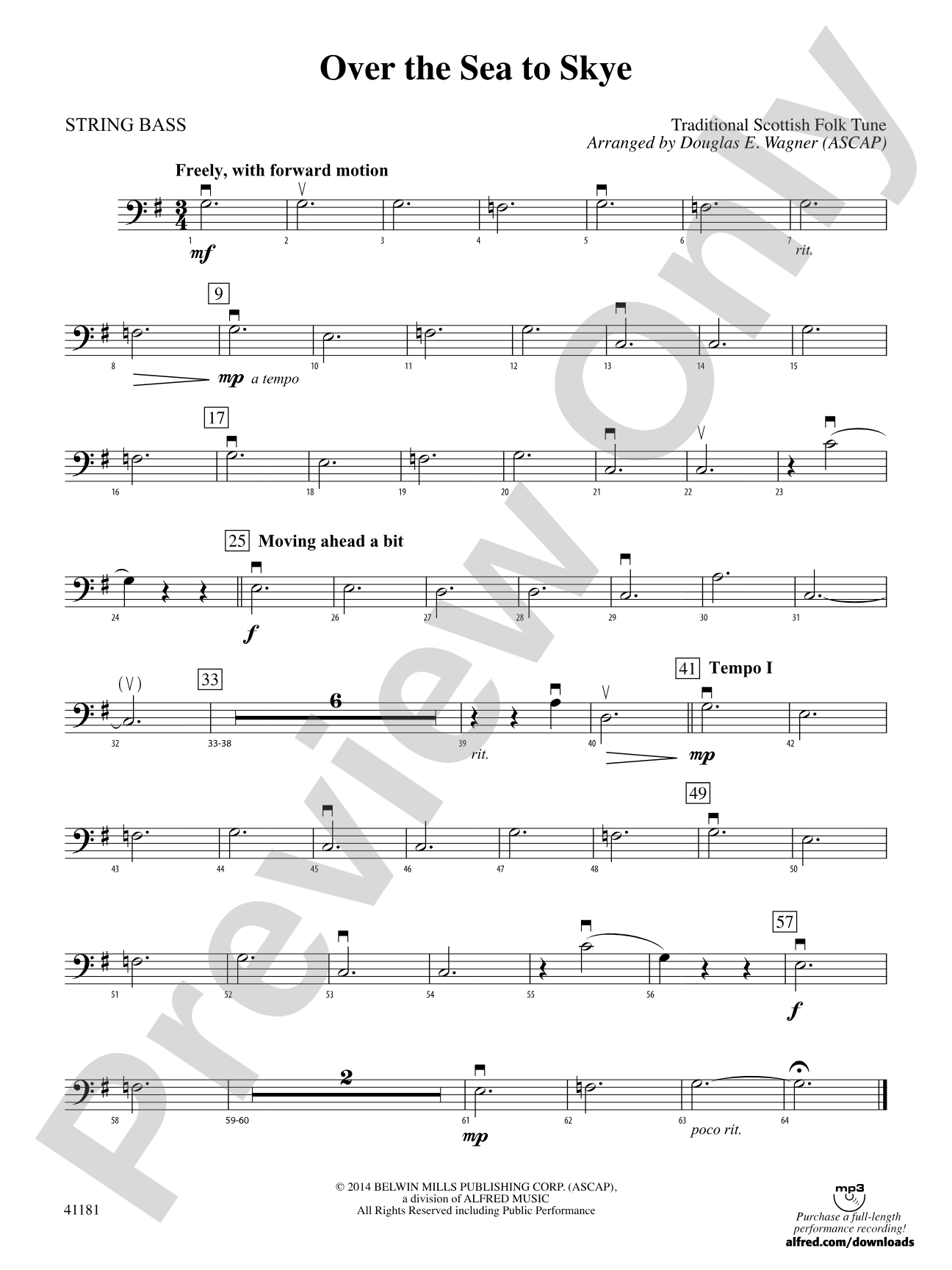 Over the Sea to Skye: String Bass