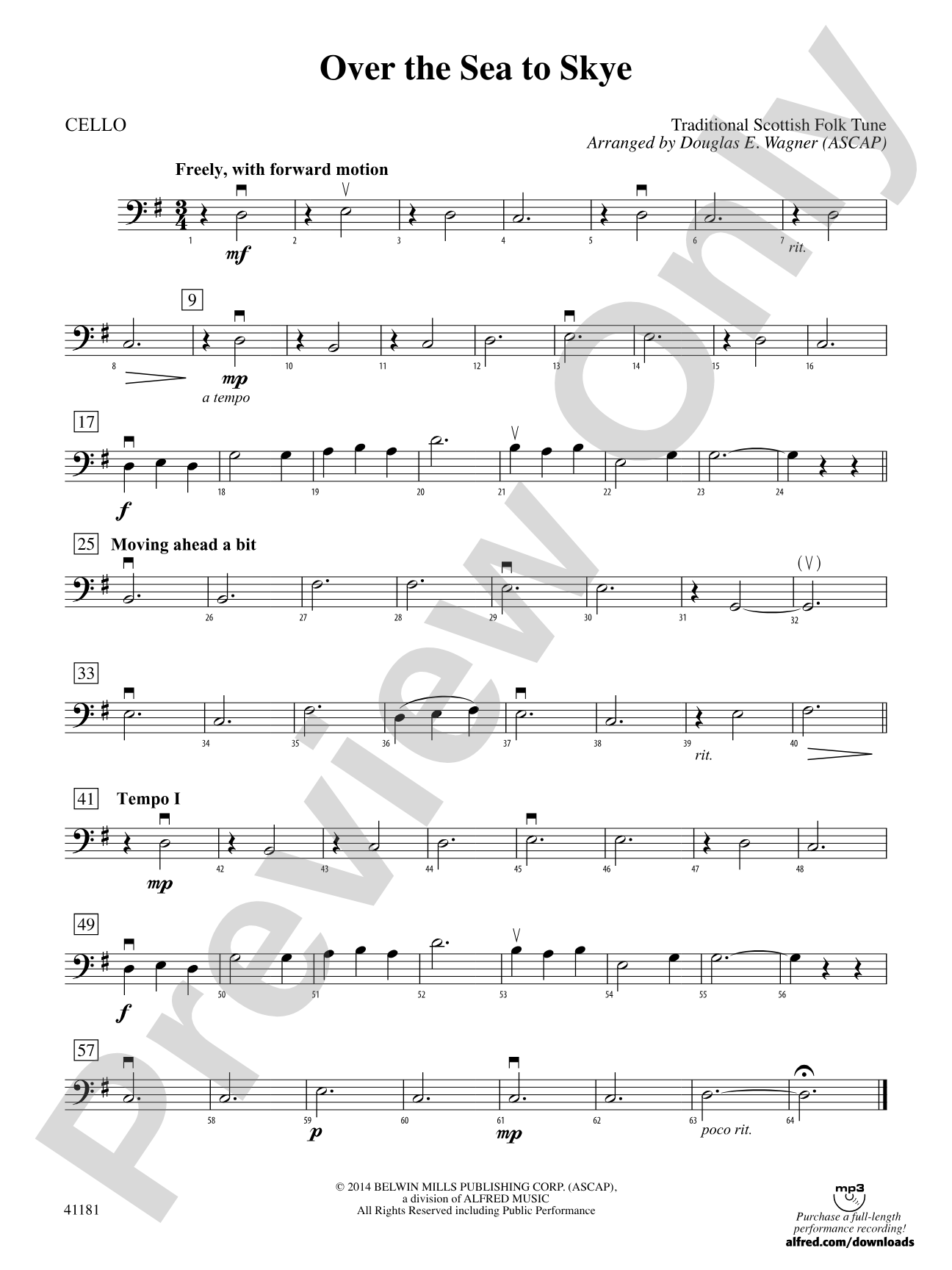 Over the Sea to Skye: Cello