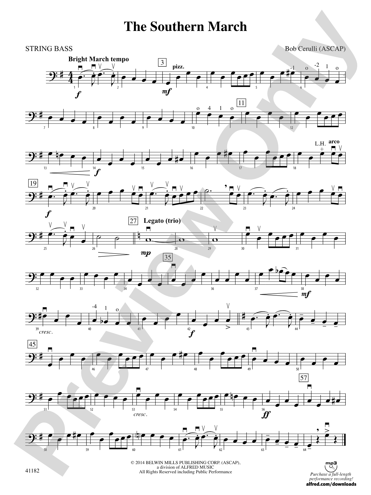 The Southern March: String Bass