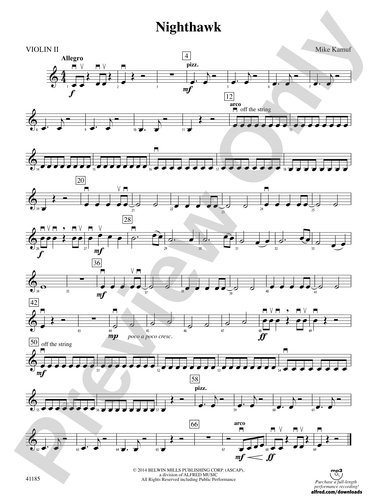 Nighthawk: 2nd Violin