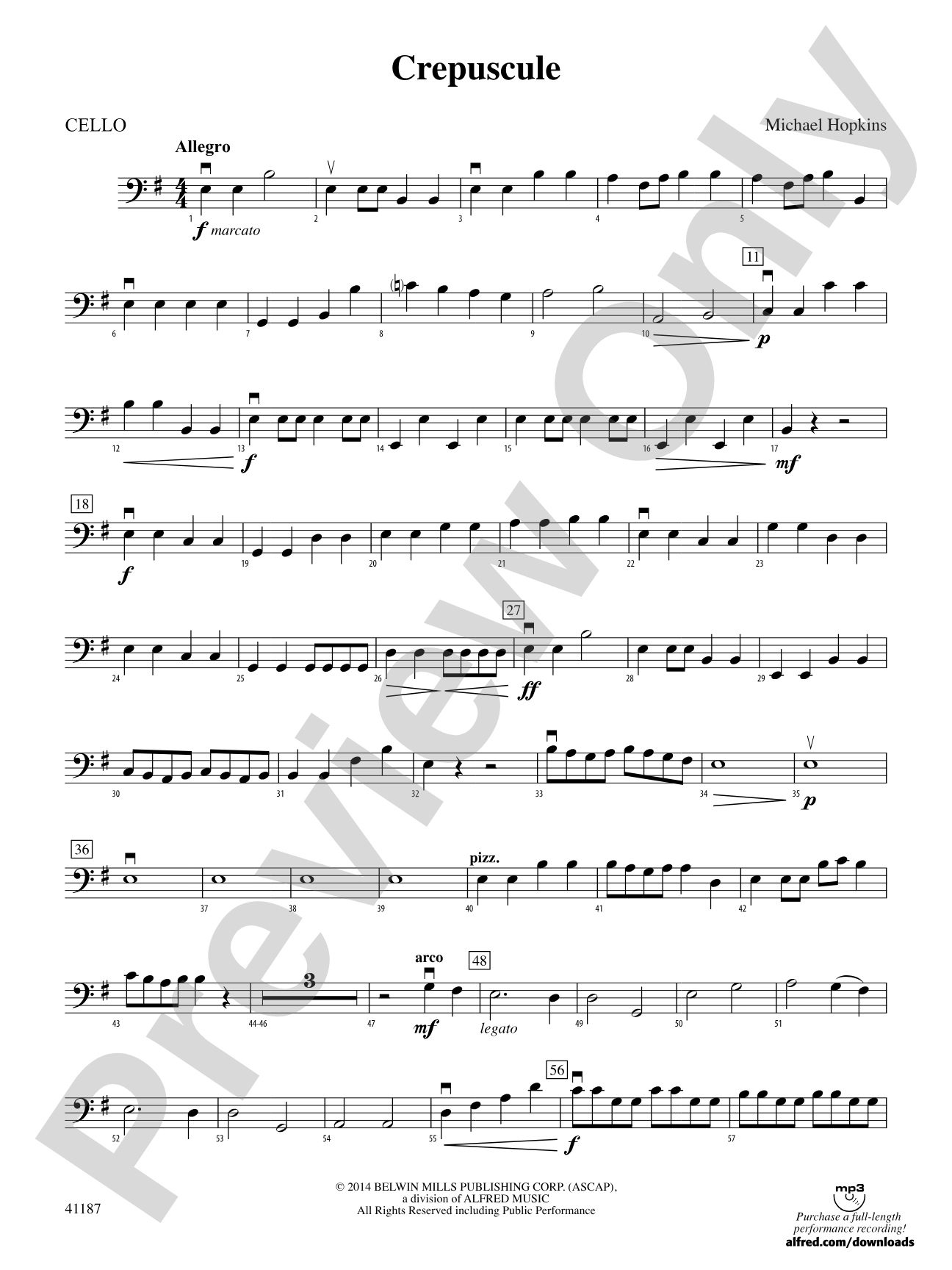 Crepuscule: Cello