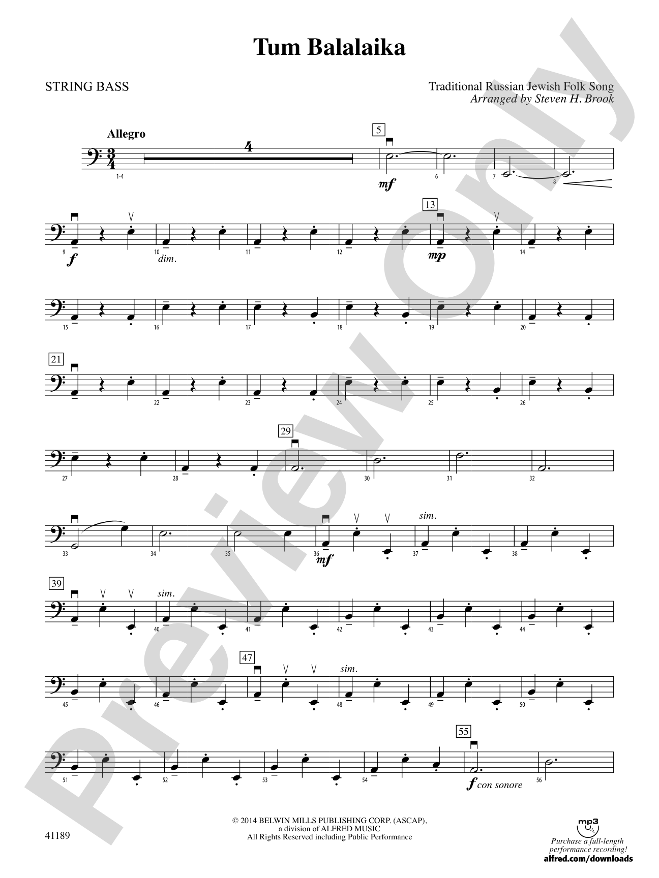 Tum Balalaika: String Bass