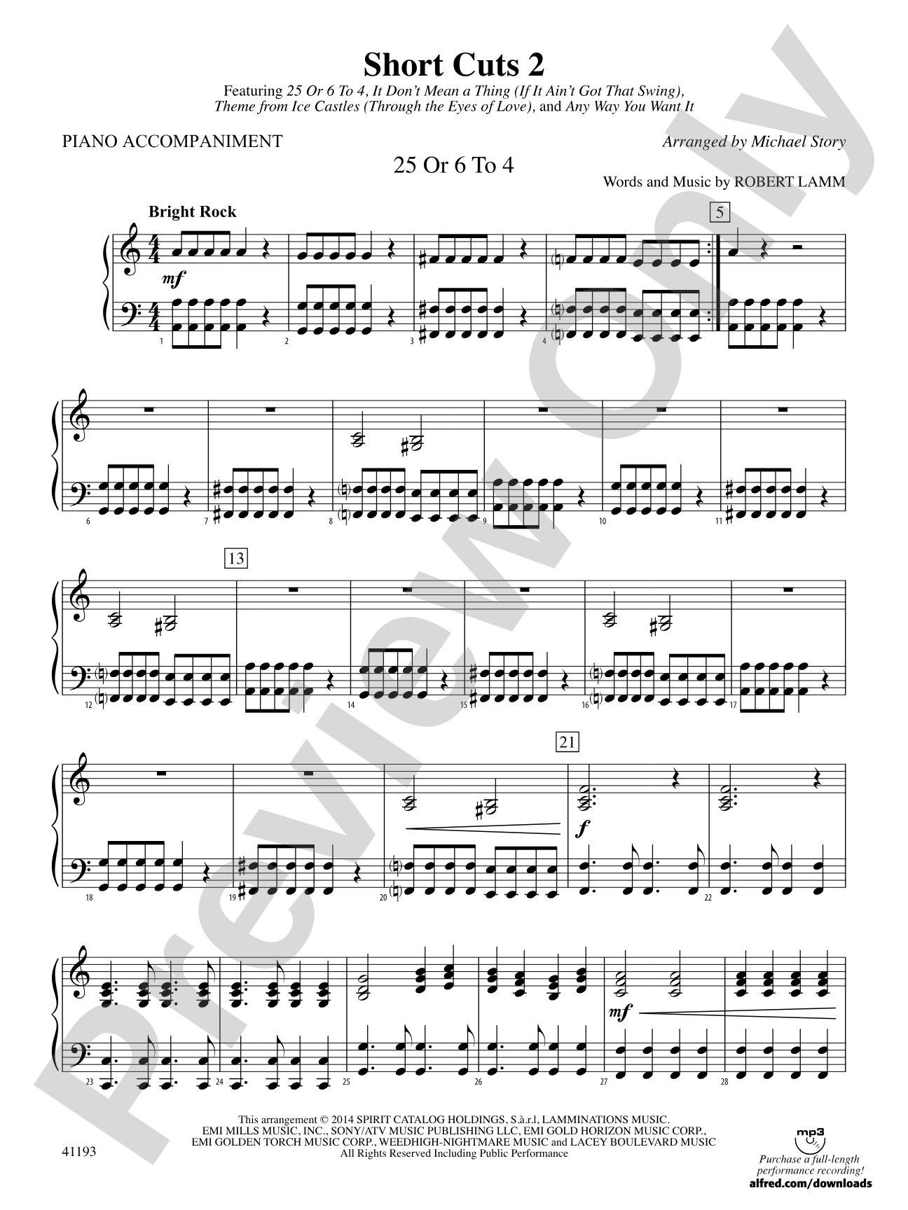 Short Cuts 2: Piano Accompaniment