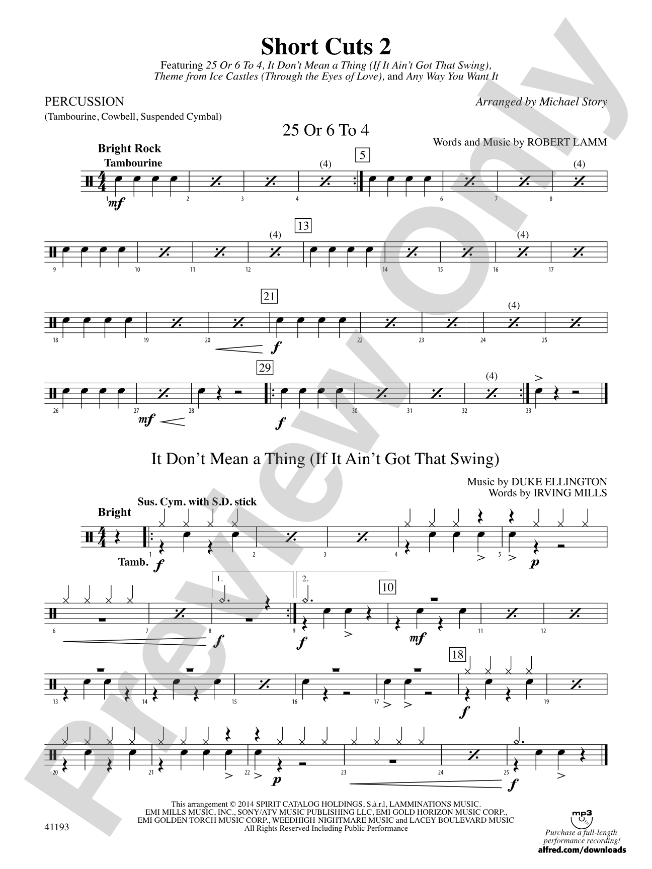Short Cuts 2: 1st Percussion