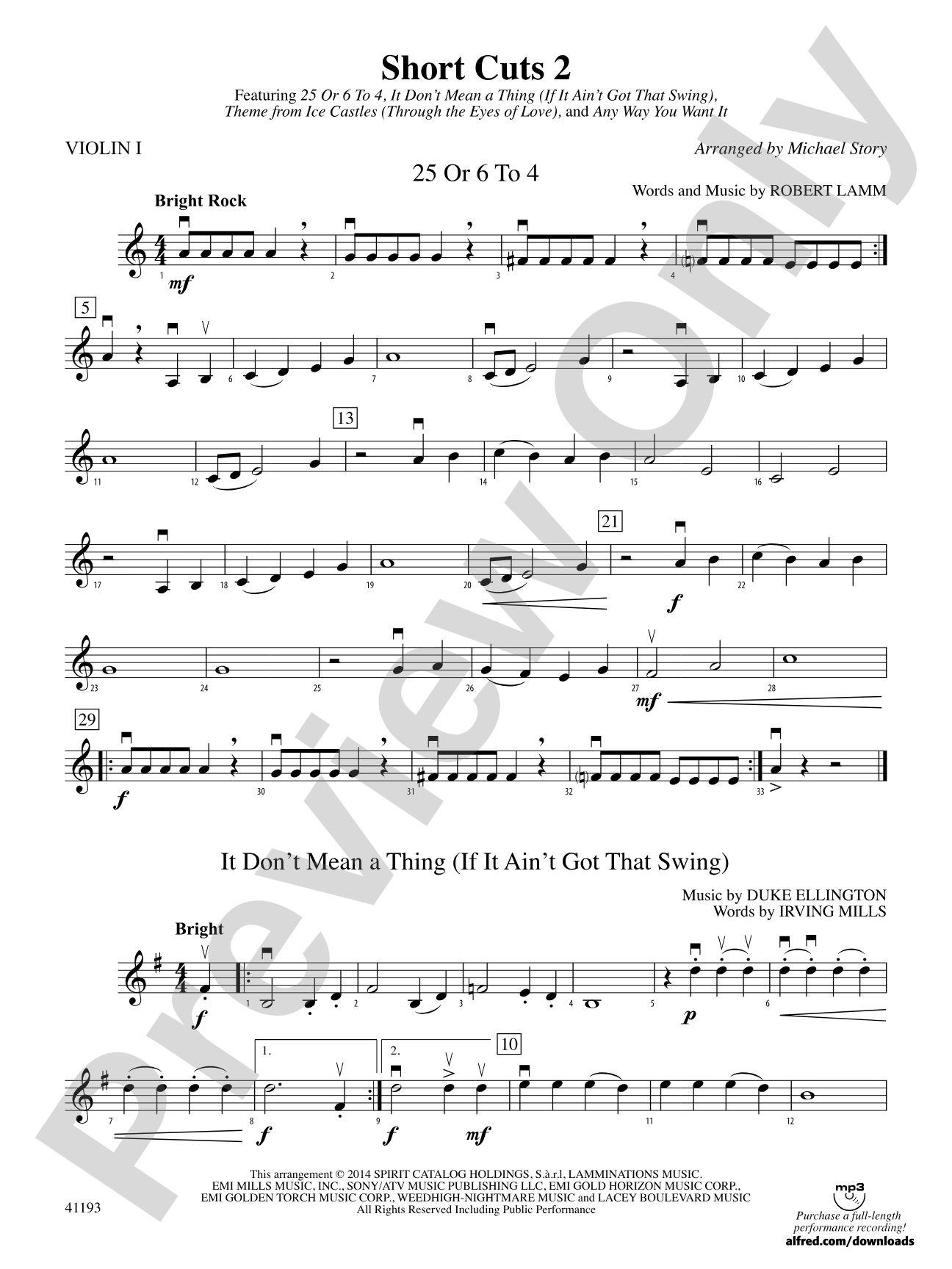 Short Cuts 2: 1st Violin