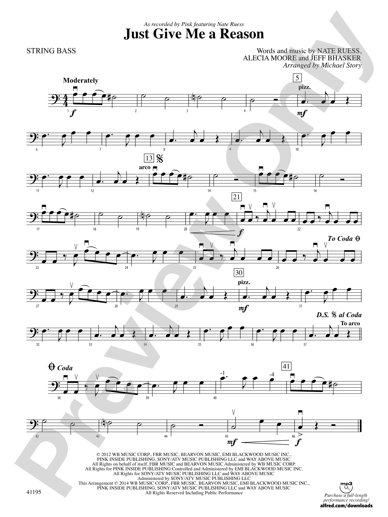 Just Give Me a Reason: String Bass