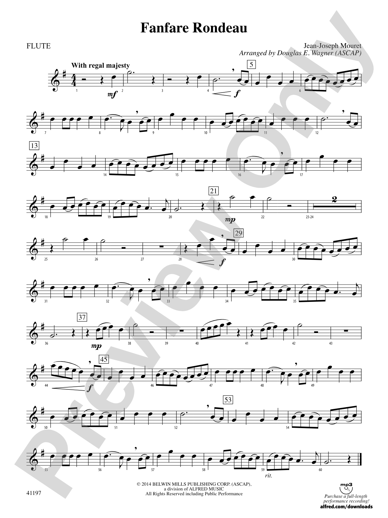 Fanfare Rondeau: Flute