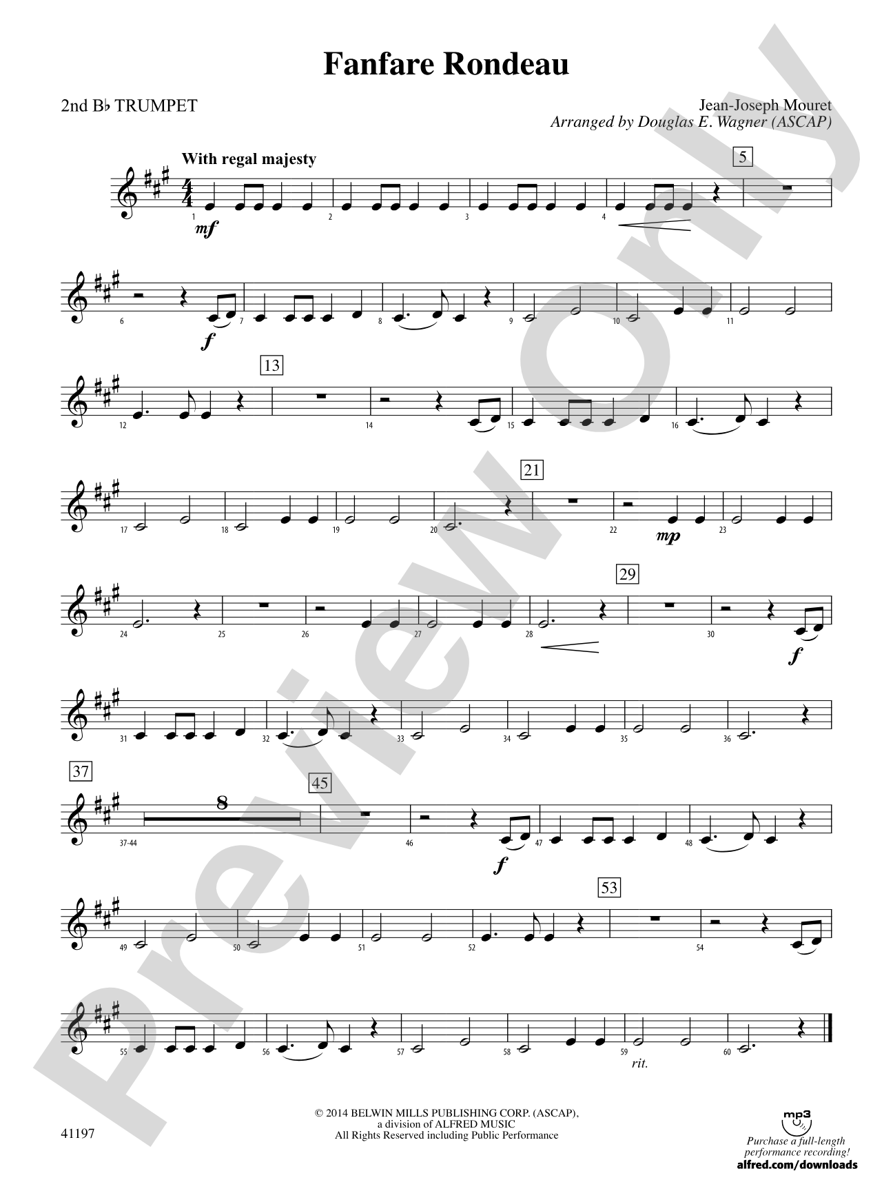 Fanfare Rondeau: 2nd B-flat Trumpet