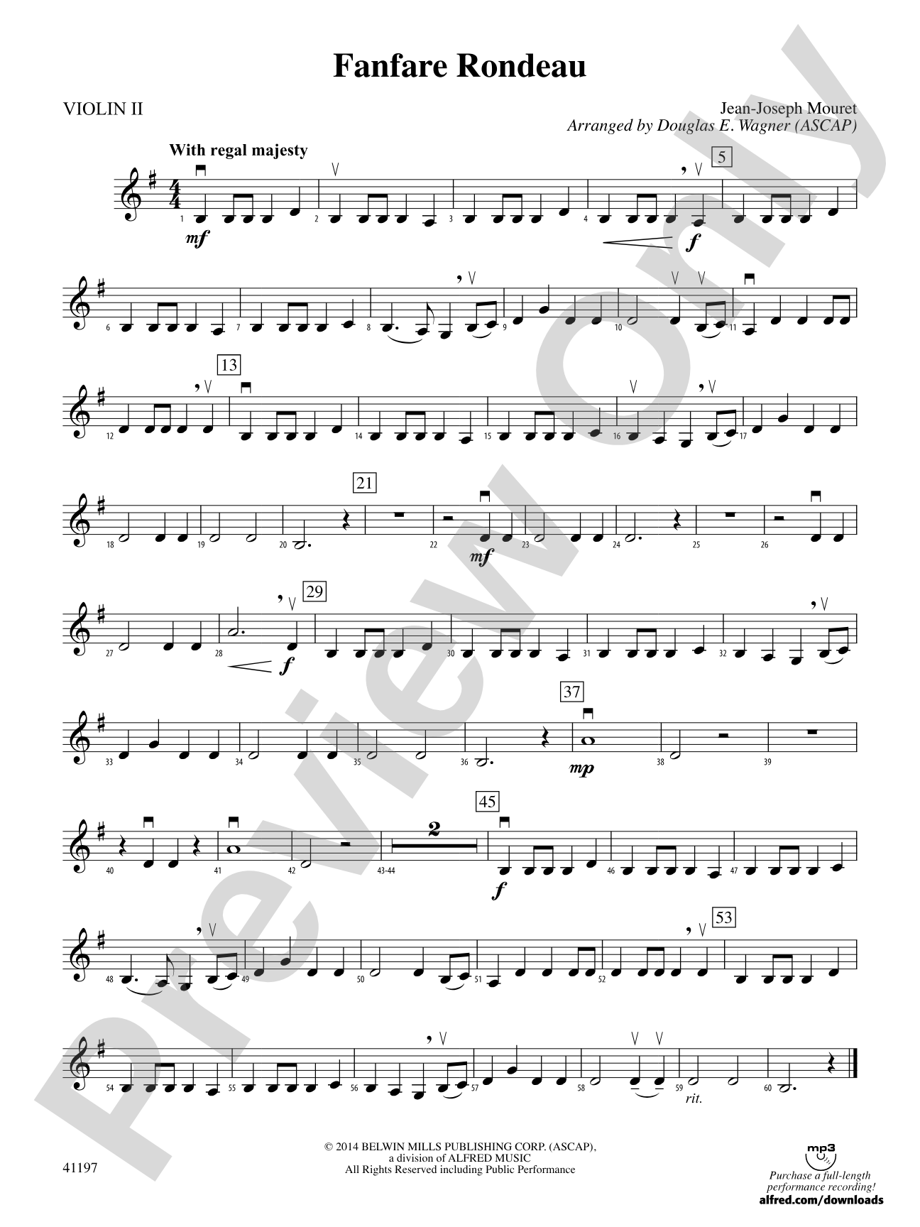 Fanfare Rondeau: 2nd Violin