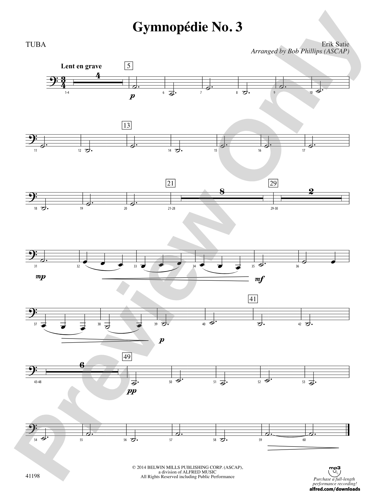 Gymnopédie No. 3: Tuba