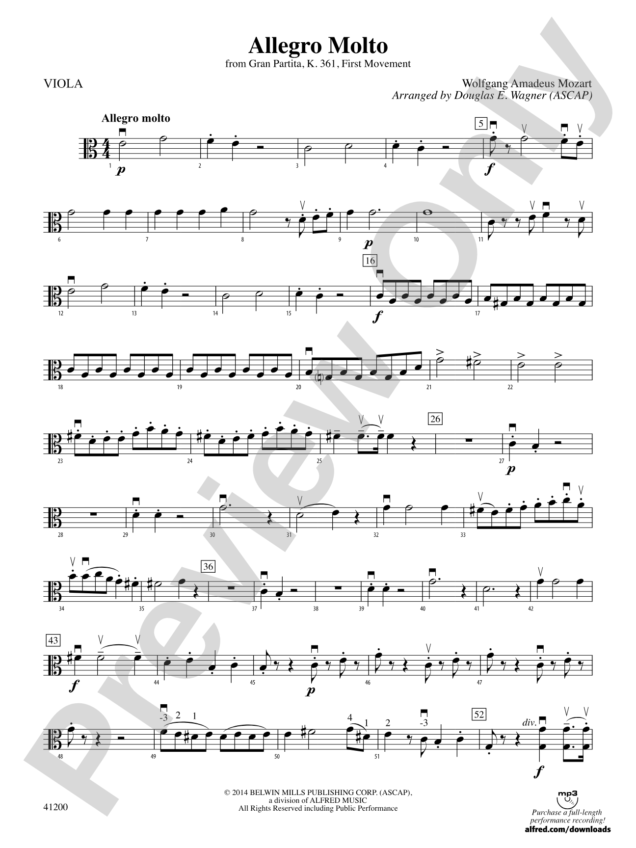 Allegro Molto: Viola