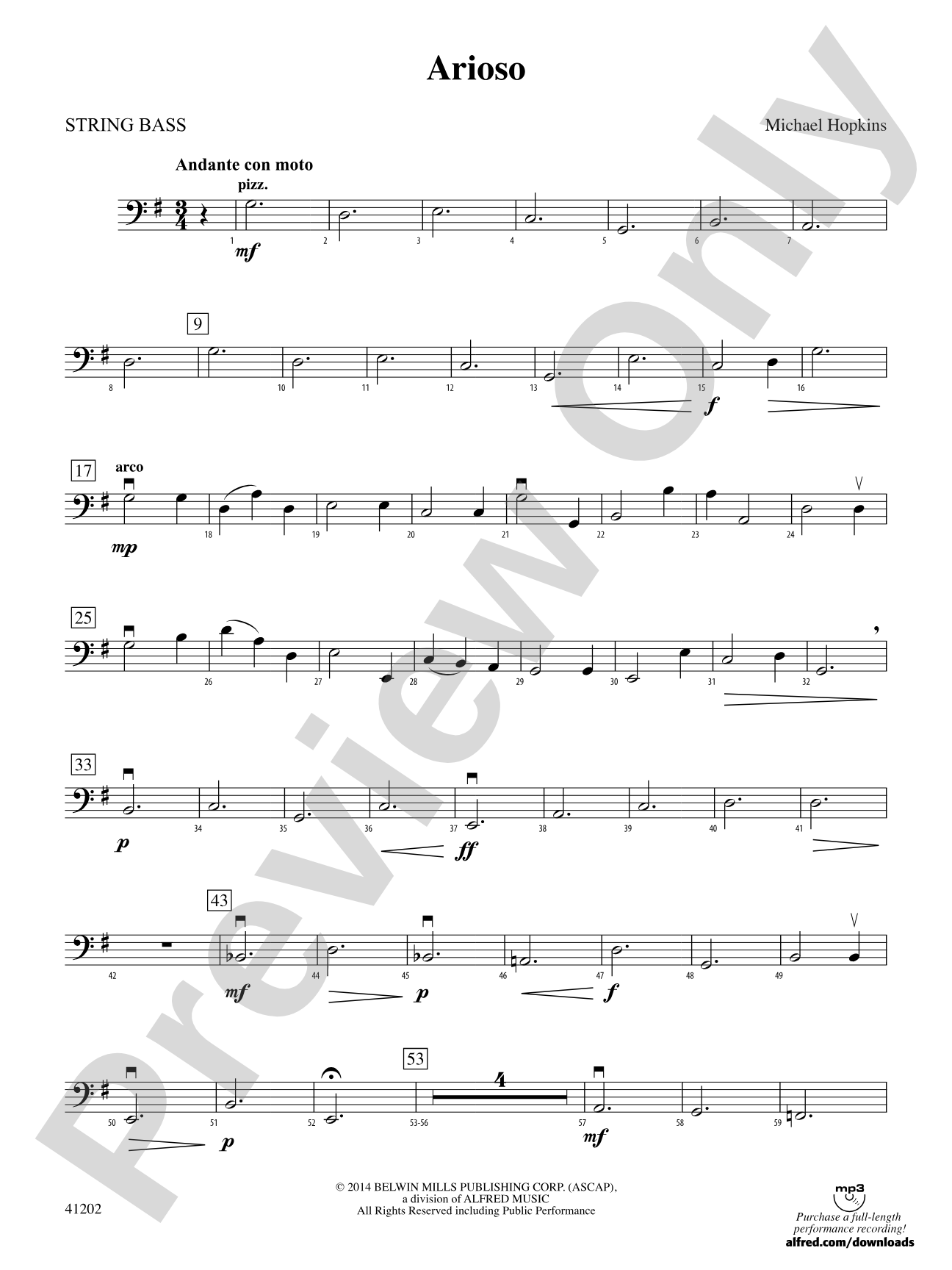 Arioso: String Bass