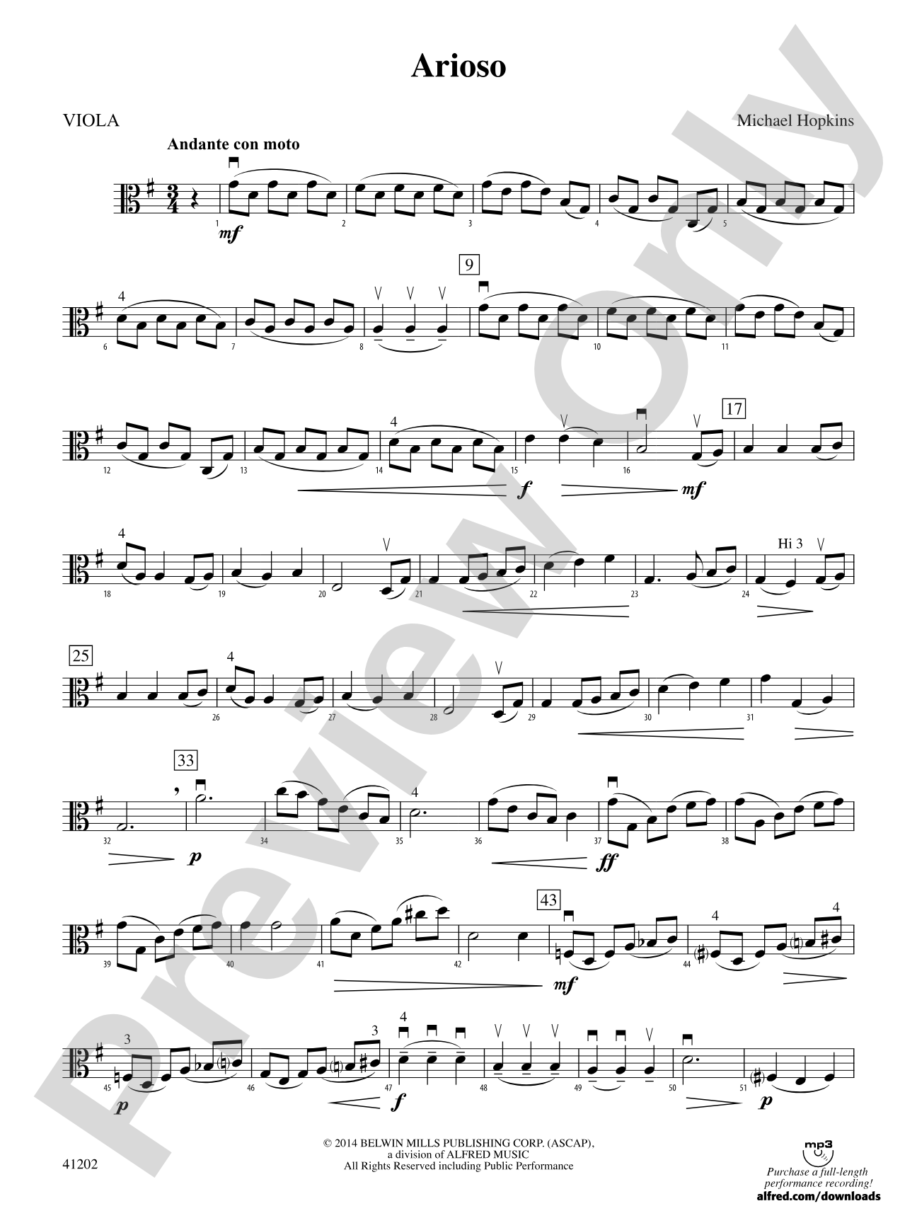 Arioso: Viola
