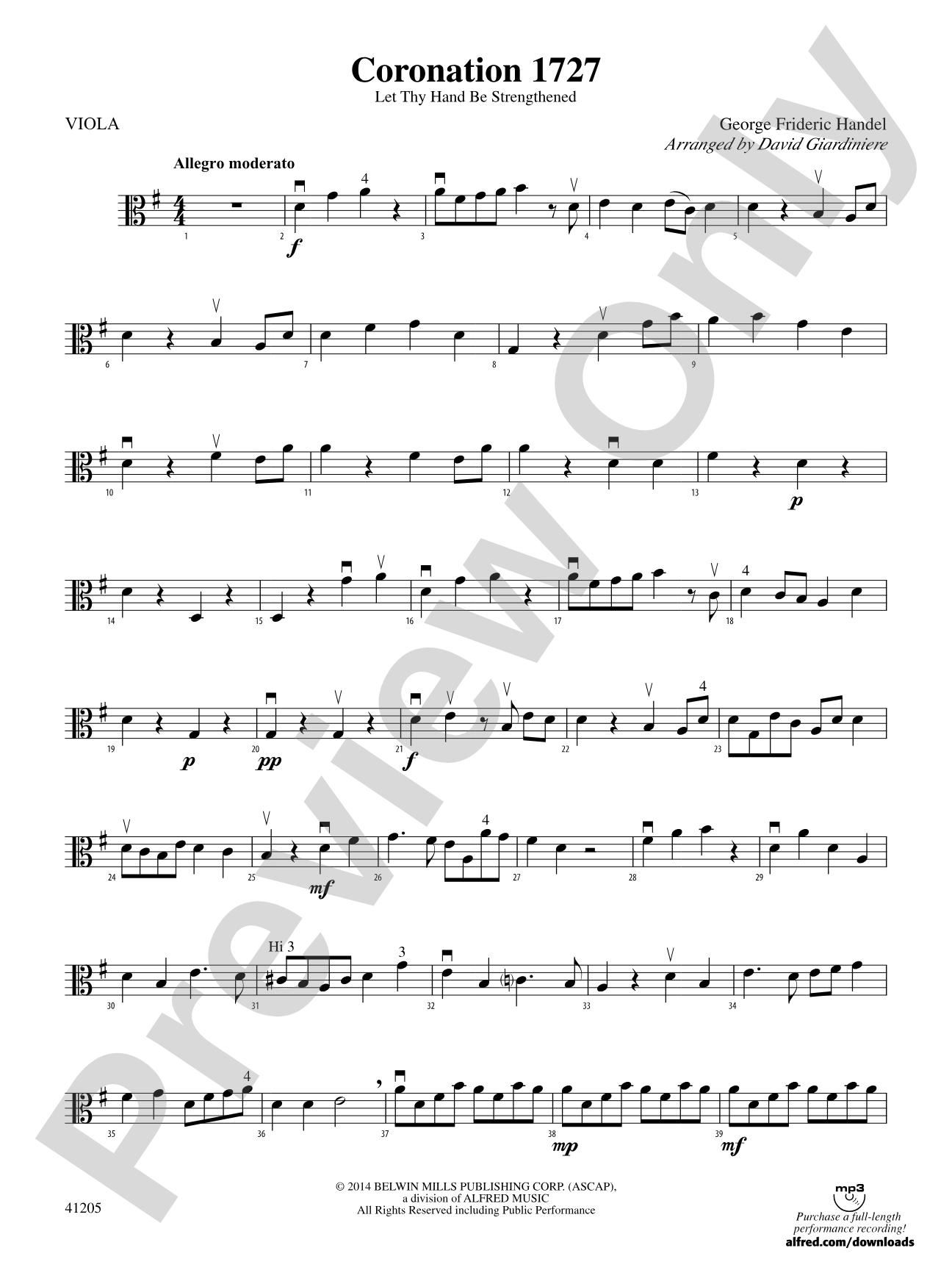 Coronation 1727: Viola