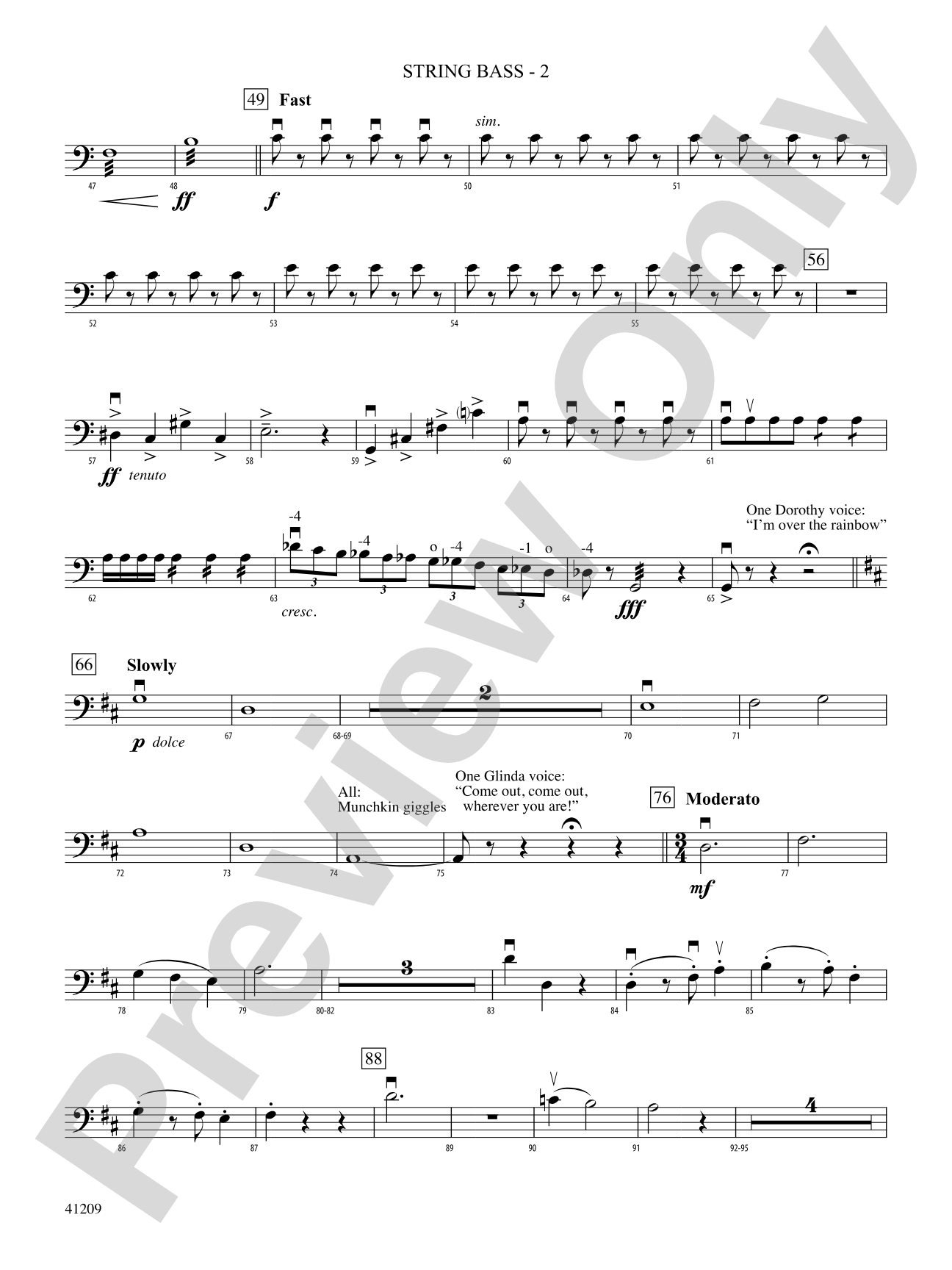The Wizard of Oz: String Bass