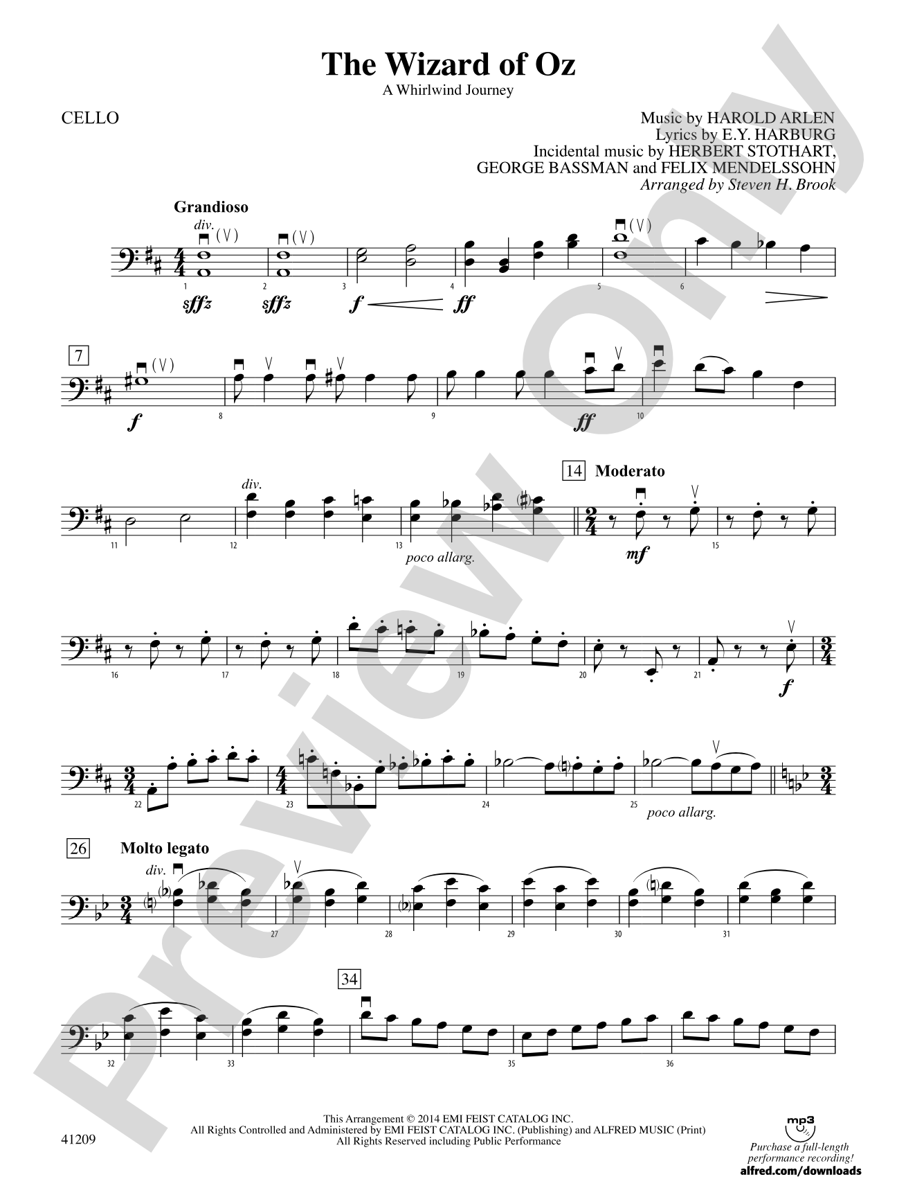 The Wizard of Oz: Cello