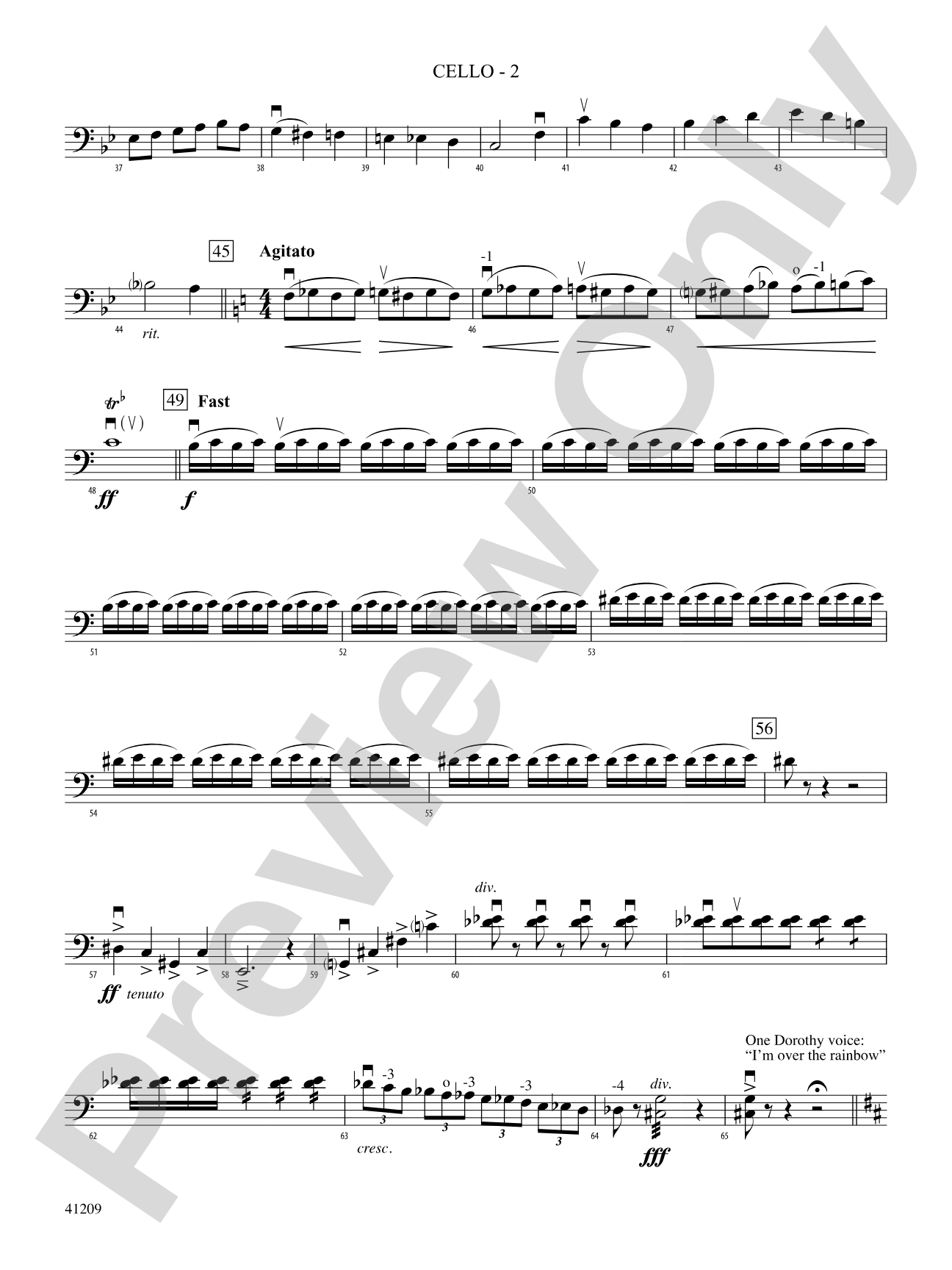 The Wizard of Oz: Cello